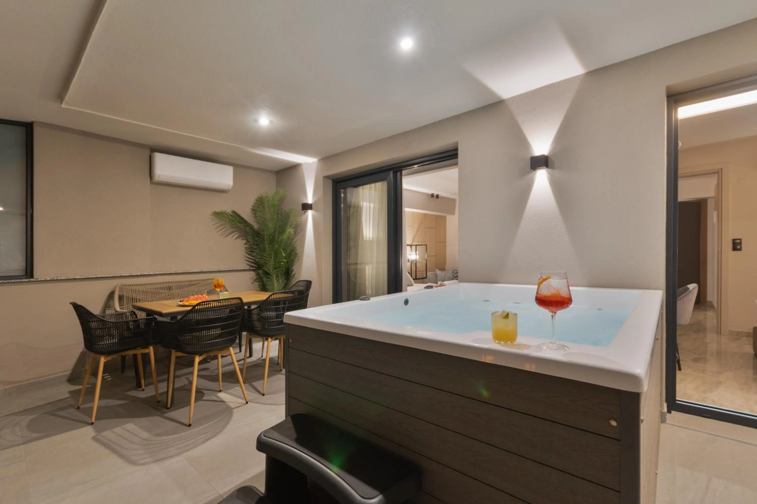 Seating area in Costa De Luxe Suites