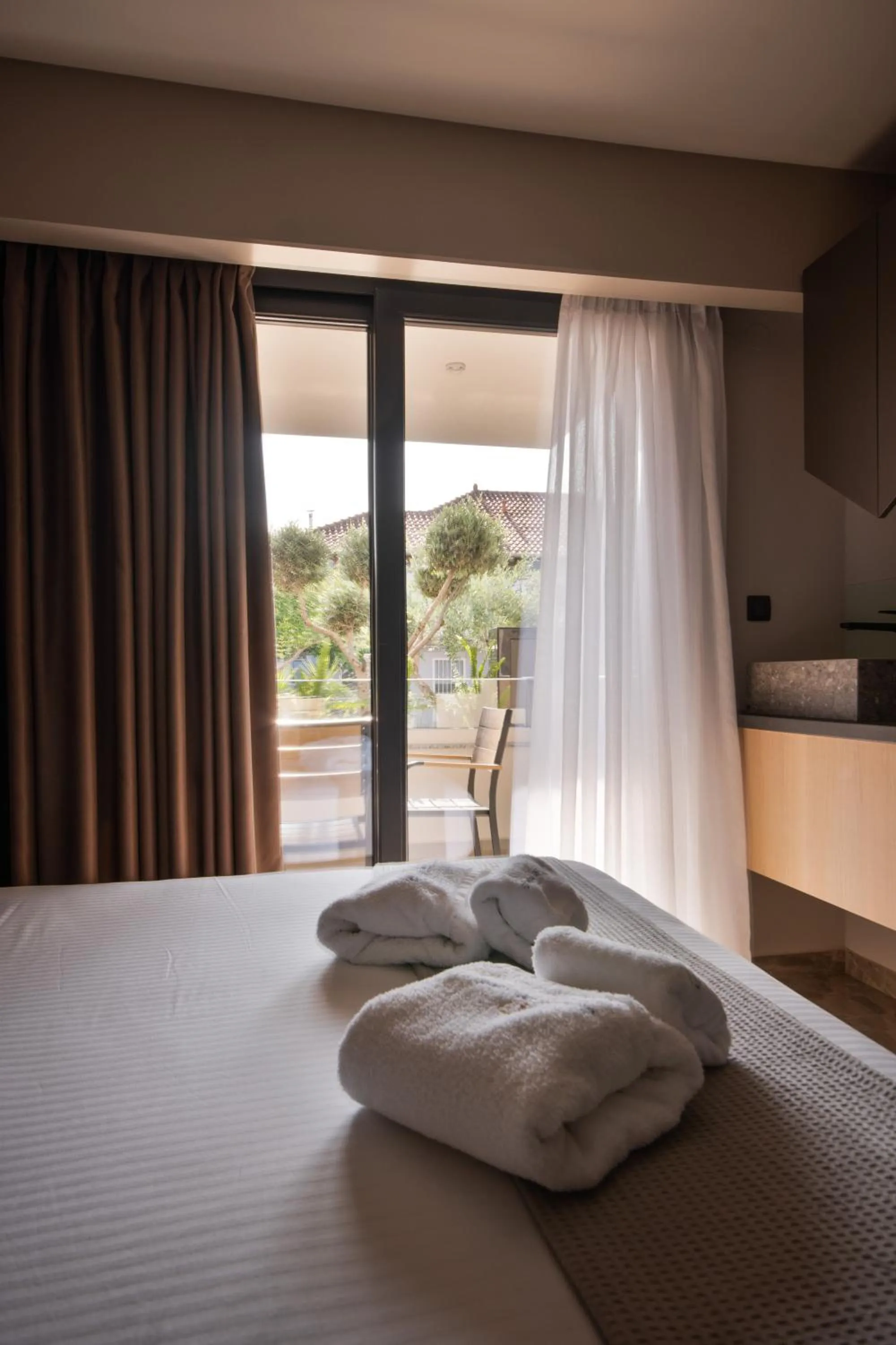 towels, Bed in Costa De Luxe Suites