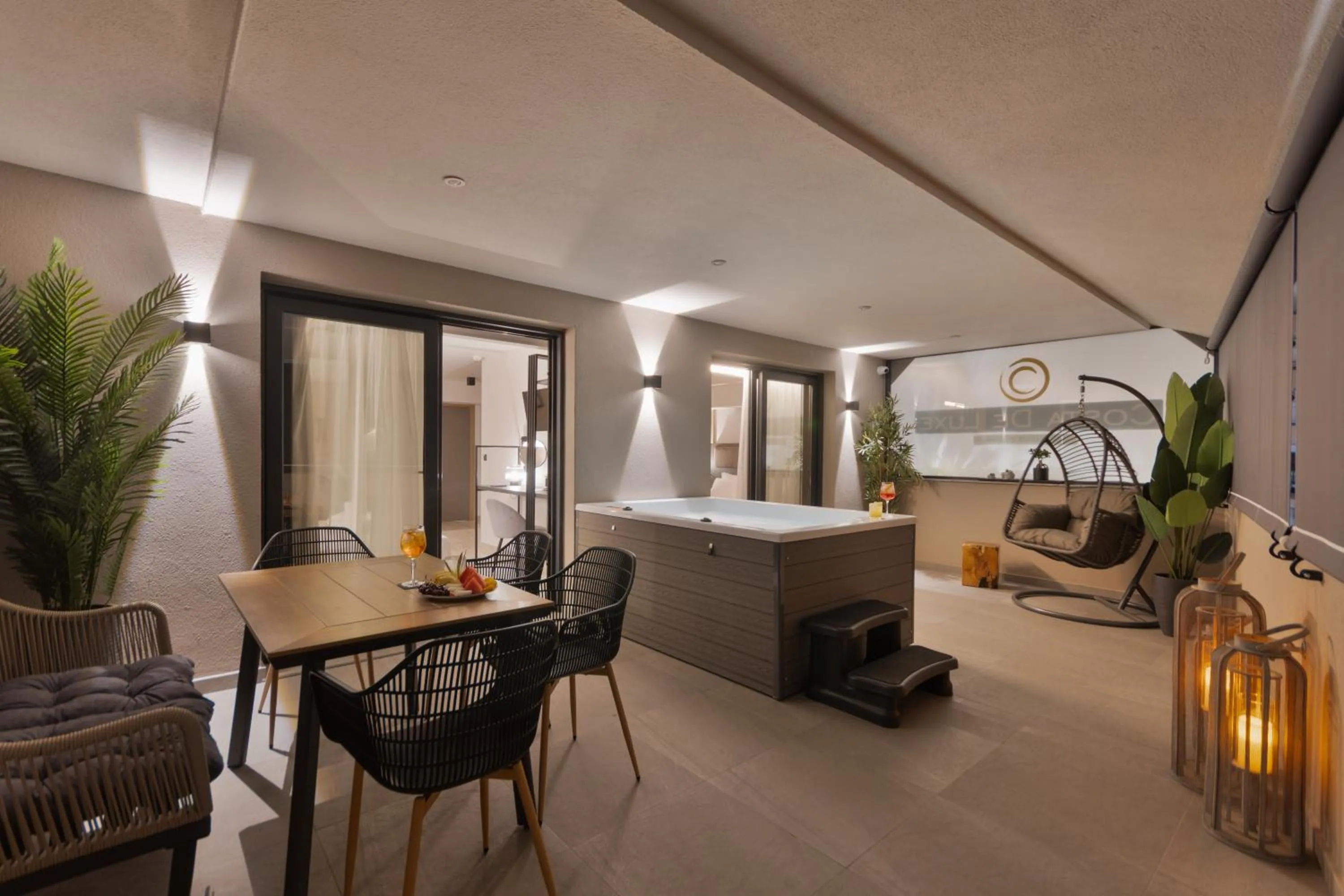 Seating area in Costa De Luxe Suites