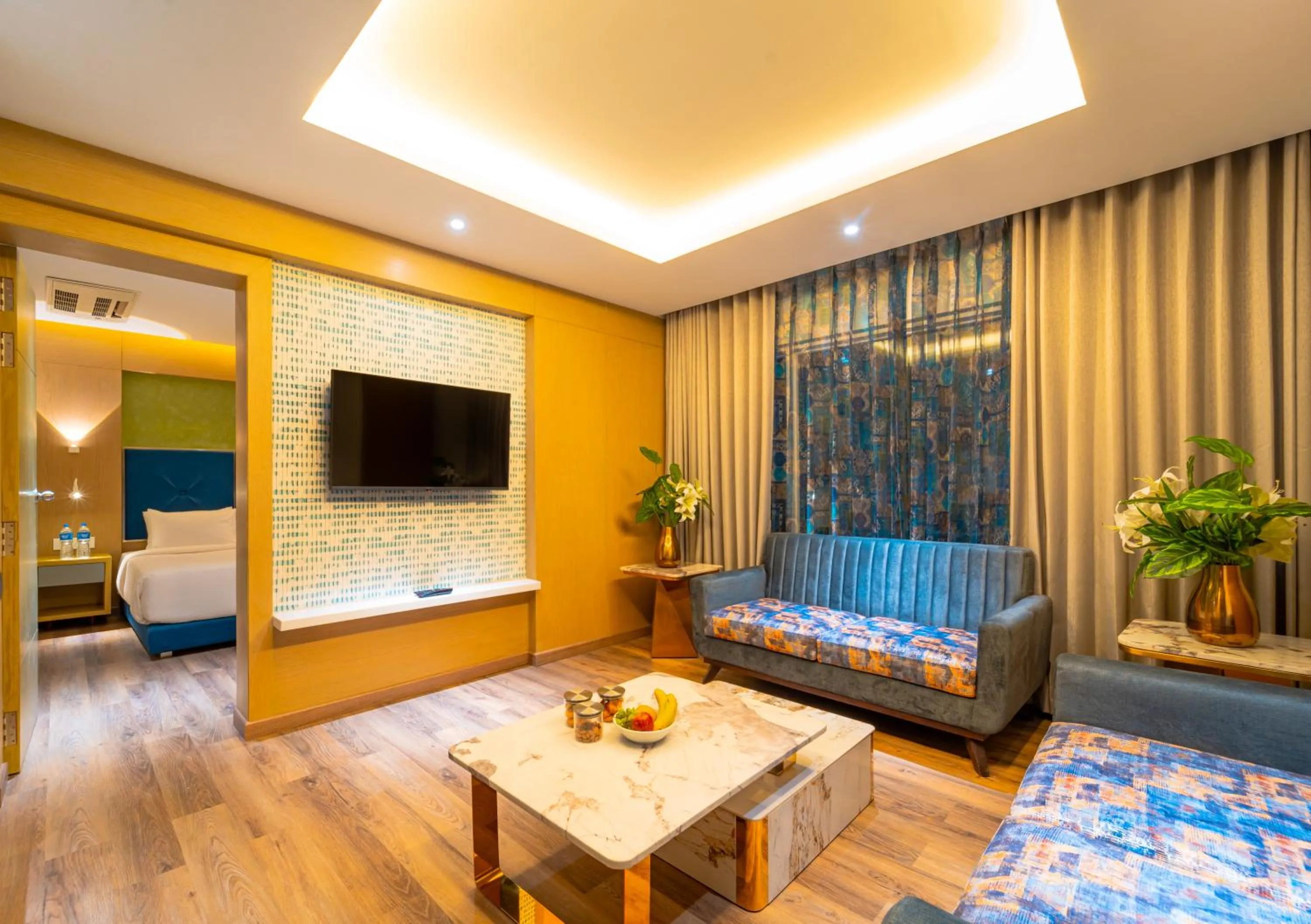 Communal lounge/ TV room in Effotel By Sayaji Bhopal