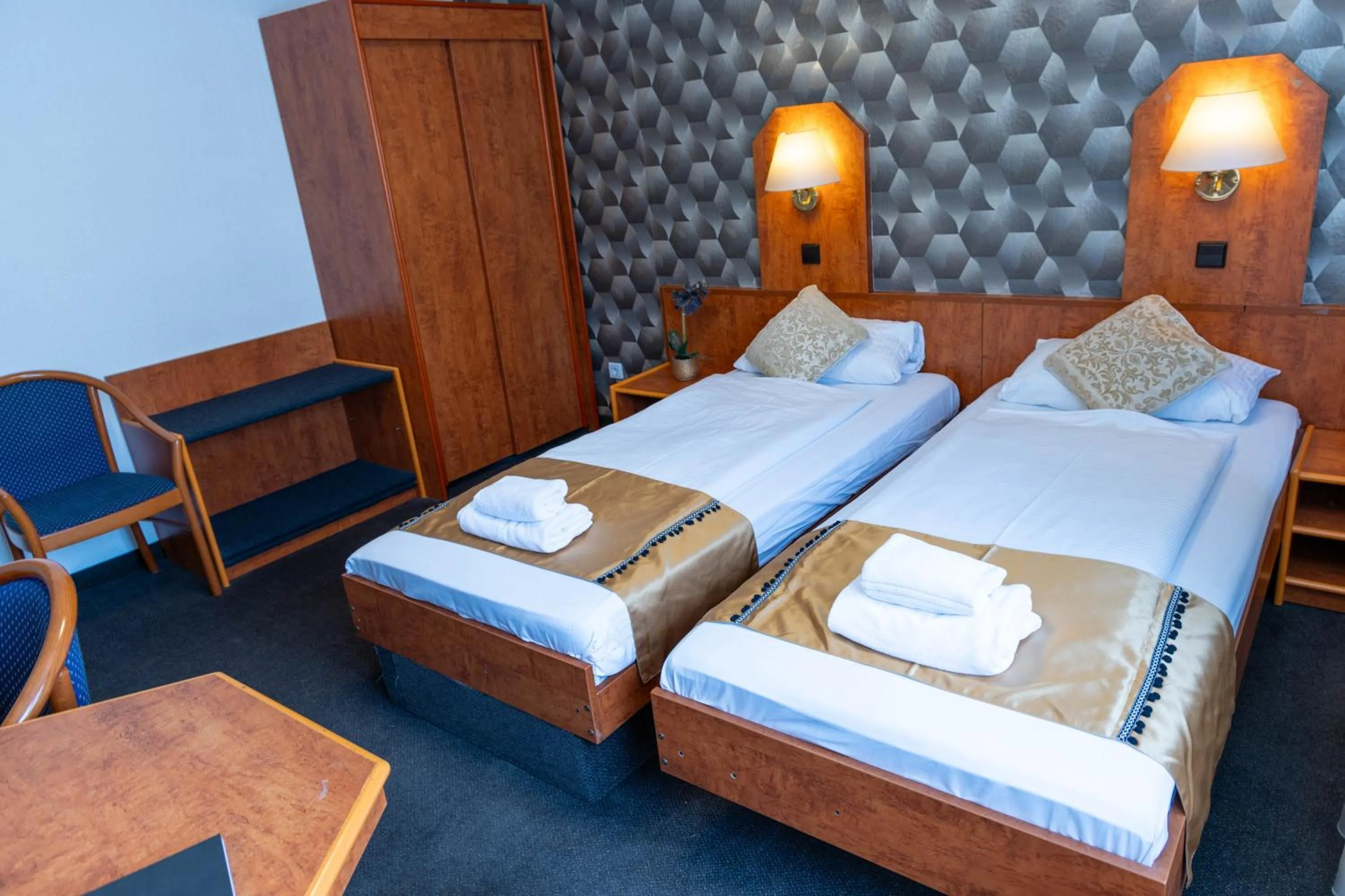 Bed in Hotel Rossija