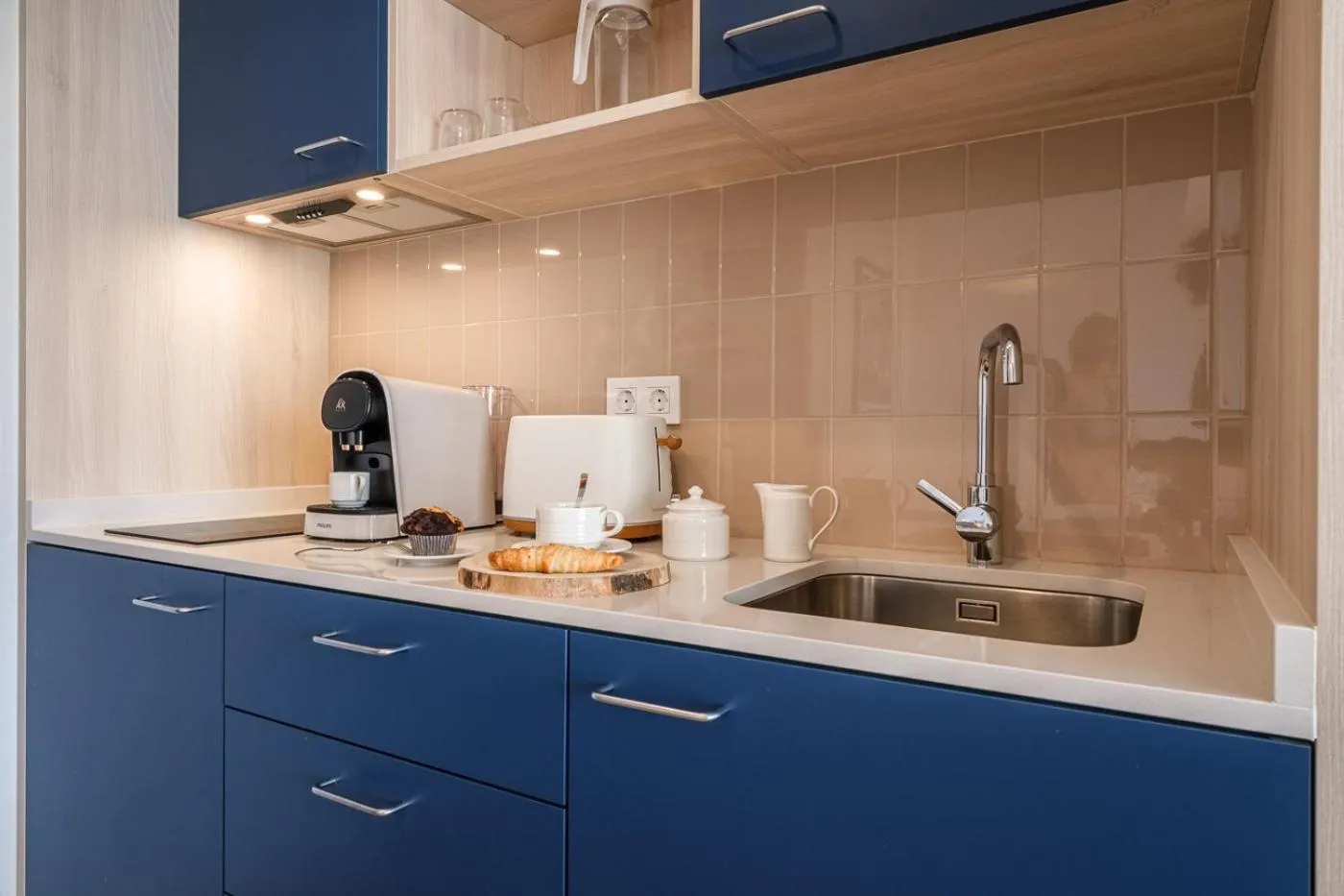 Kitchen or kitchenette in Áncora Salou La Siesta Apartments