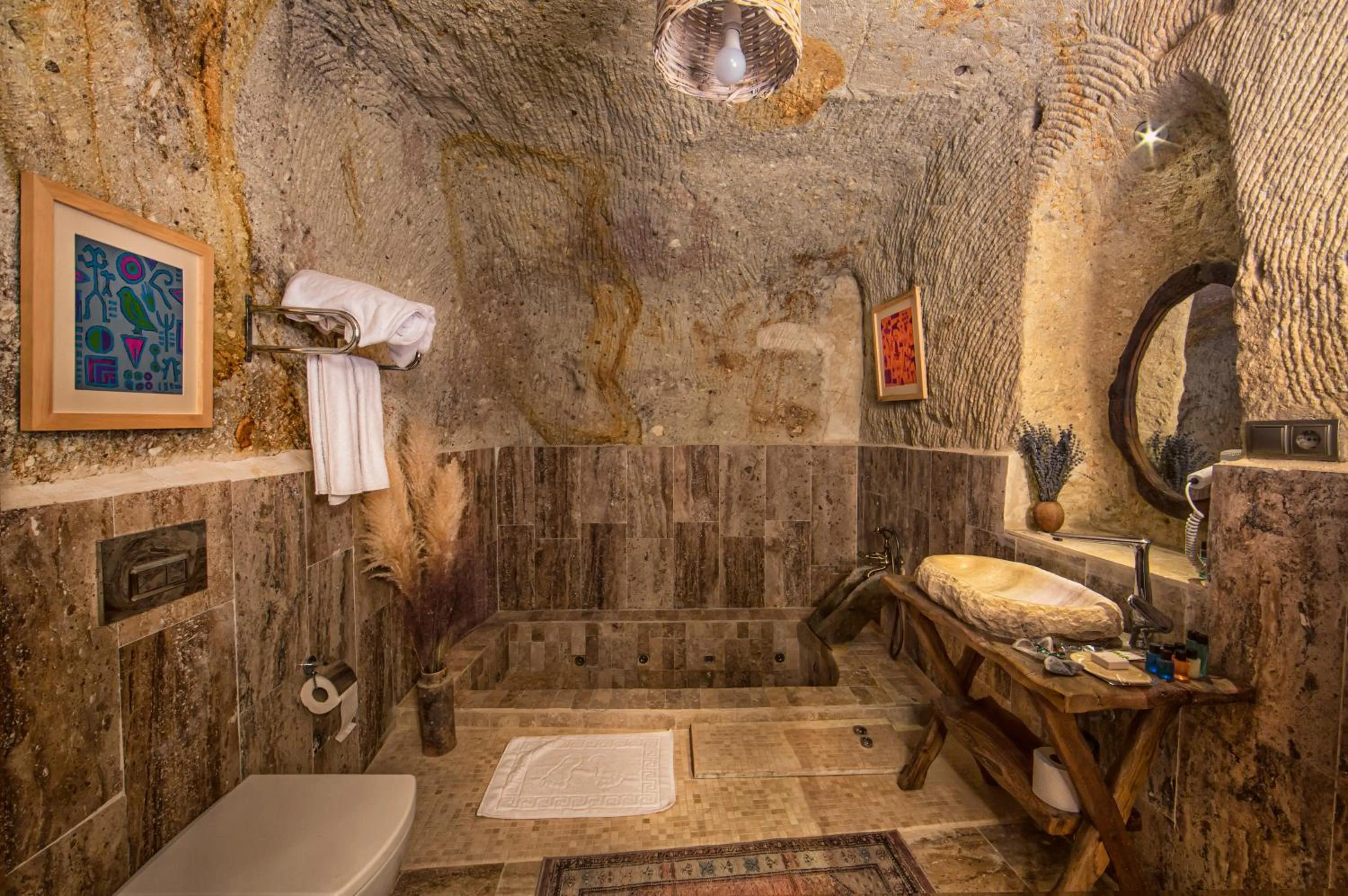 Toilet in Fragman Cave Cappadocia