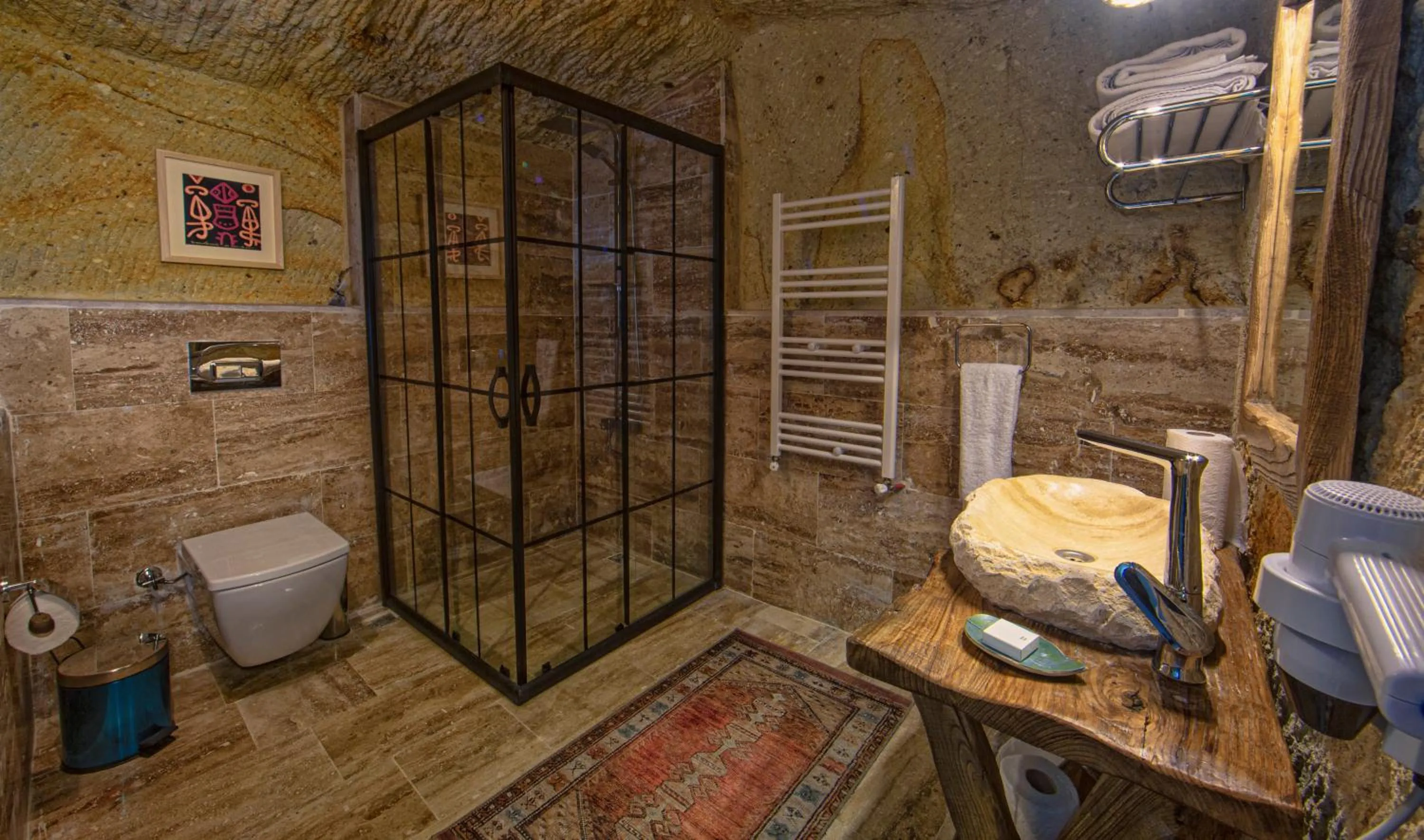 Shower in Fragman Cave Cappadocia