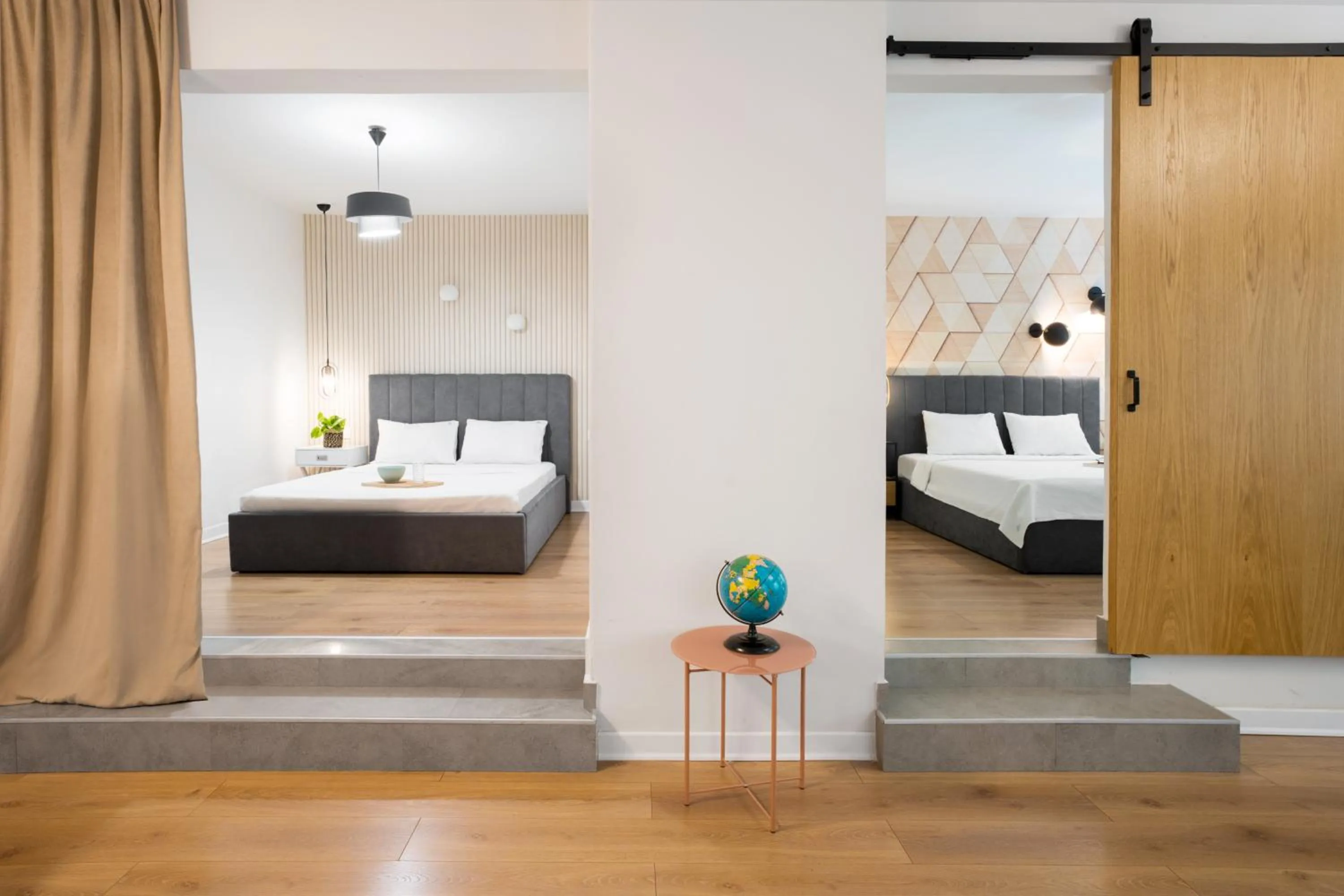 Bedroom, Bed in The Caravan Apartments