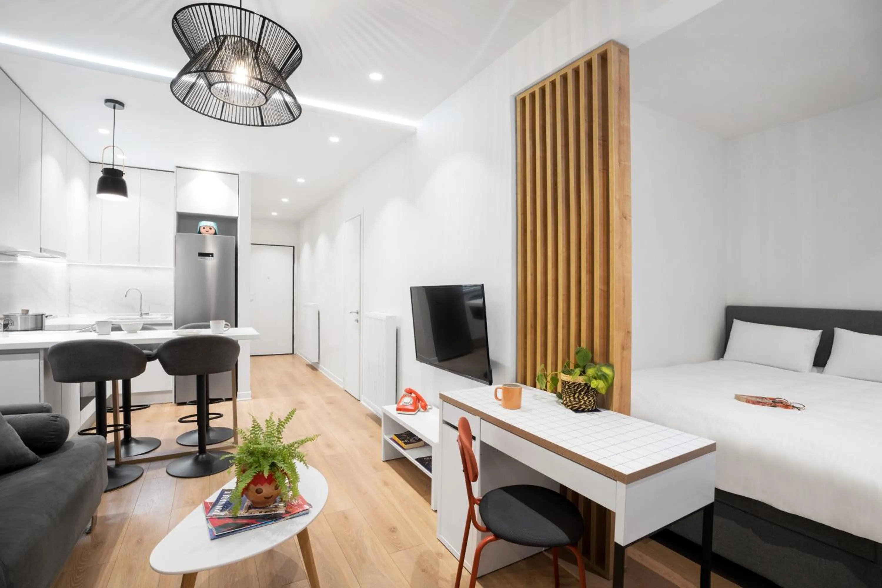 Bedroom, Bed in The Caravan Apartments