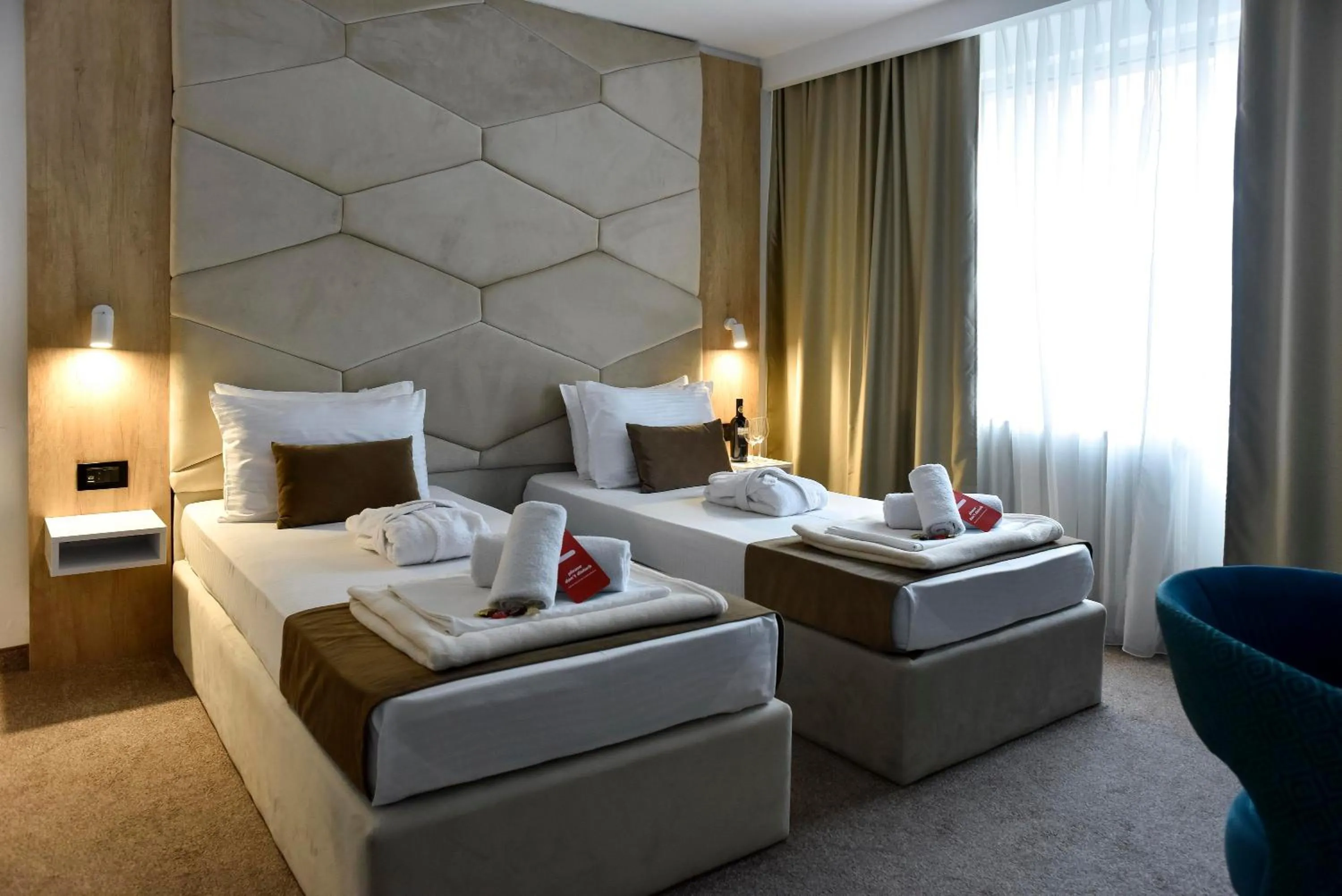 Bed in Hotel Sumadija