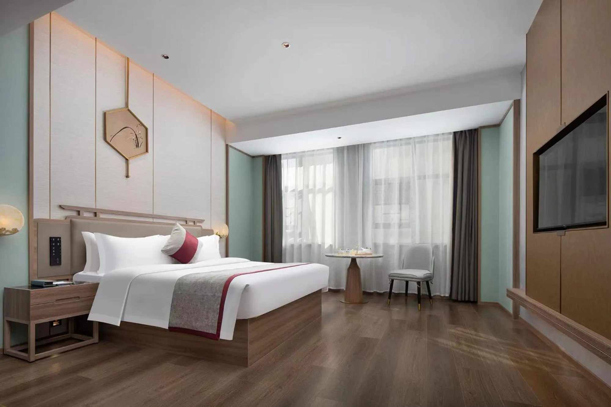 Bed in Morning Hotel, Loudi Changqing Street Louxing Square