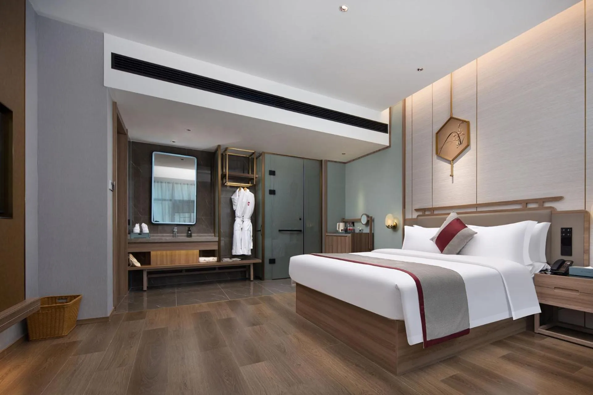 Bed in Morning Hotel, Loudi Changqing Street Louxing Square