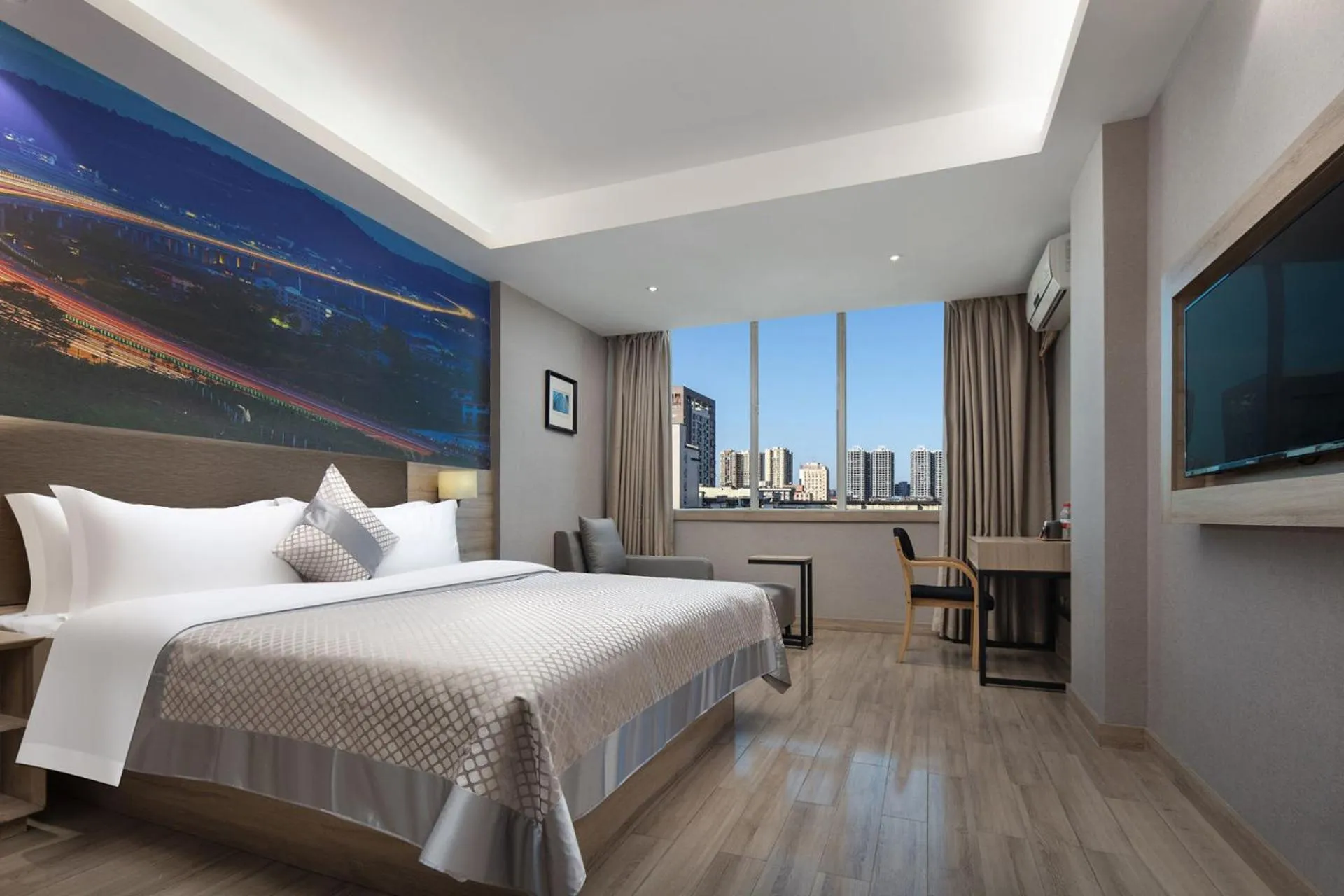 Bed in Morning Hotel, Loudi Changqing Street Louxing Square