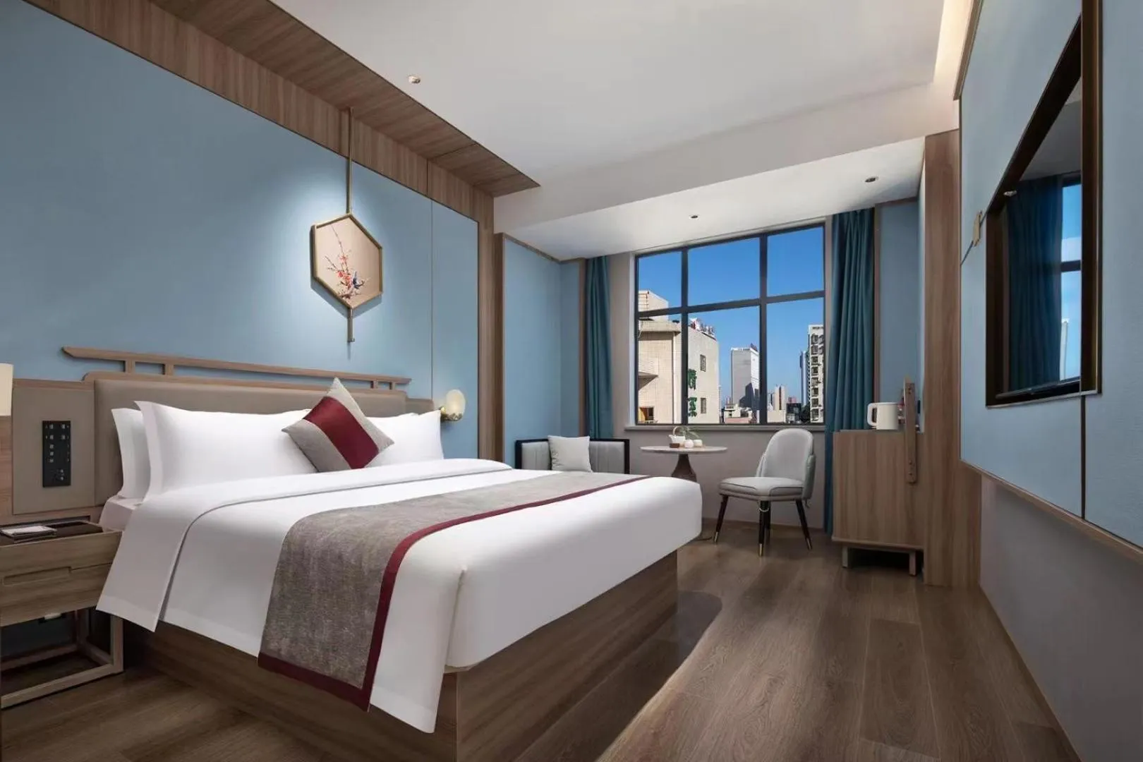 Bed in Morning Hotel, Loudi Changqing Street Louxing Square