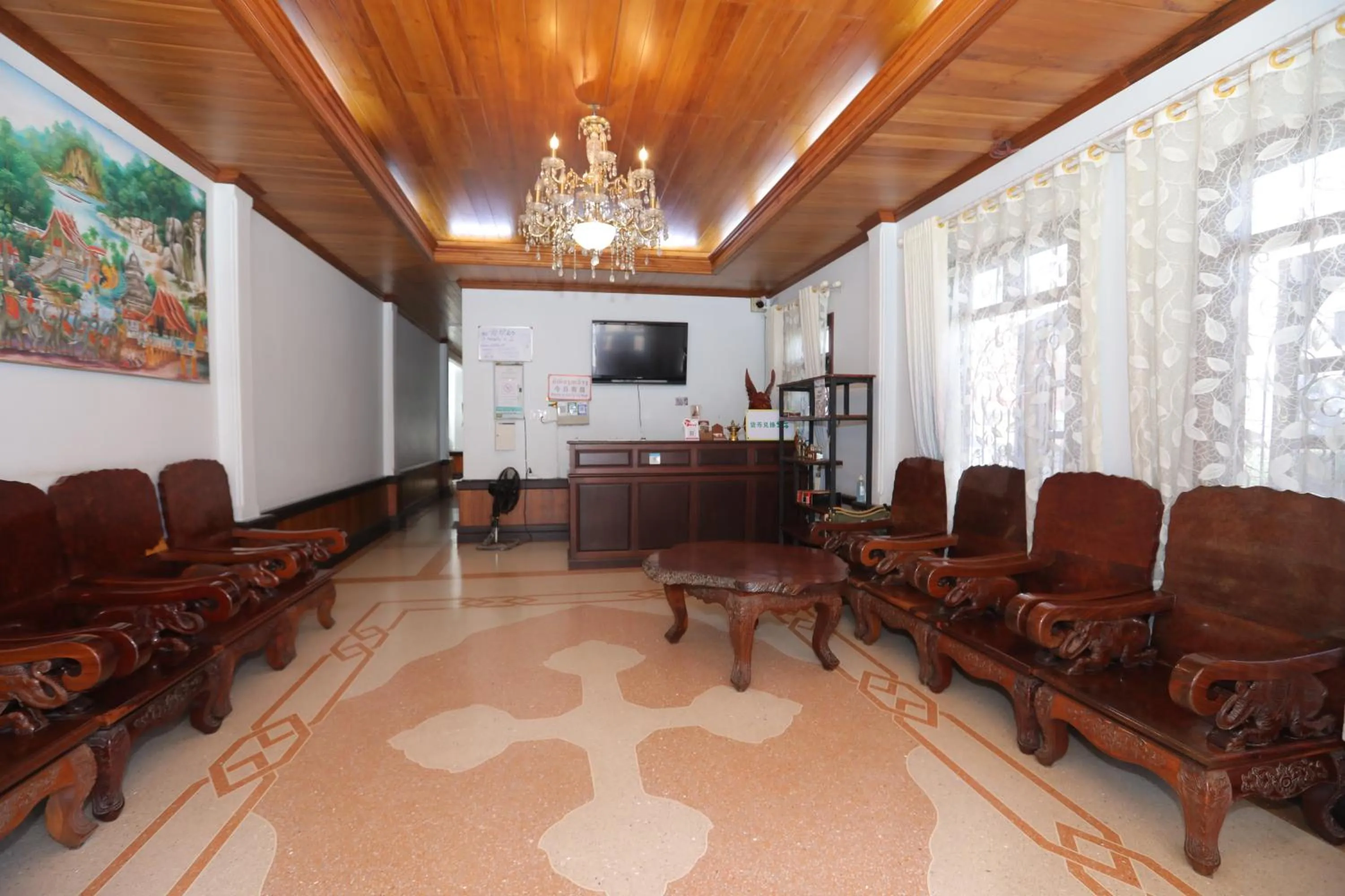 Lobby or reception in Villa KiengKham晶康民宿