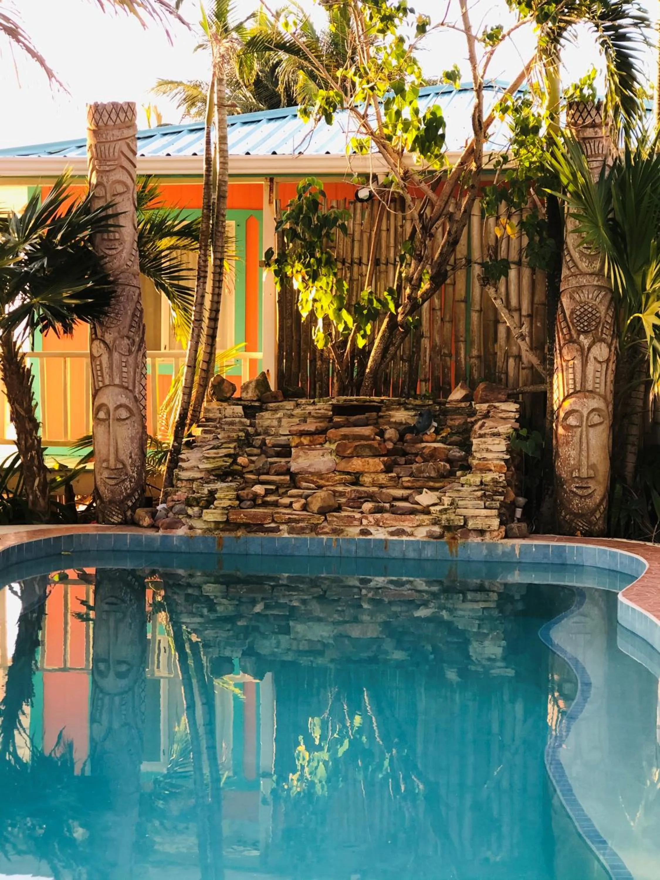 Pool view in Coral Cove Inn