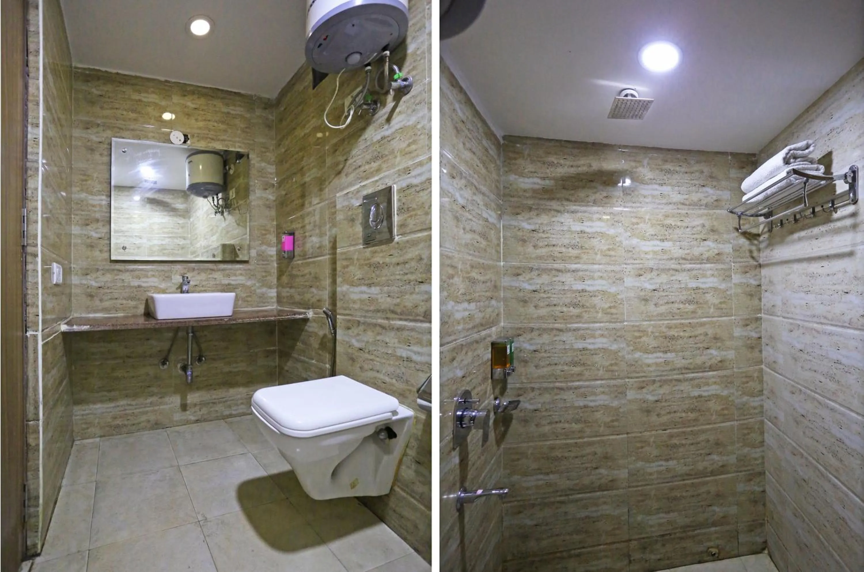 Shower in Hotel D'Capitol - Delhi Airport