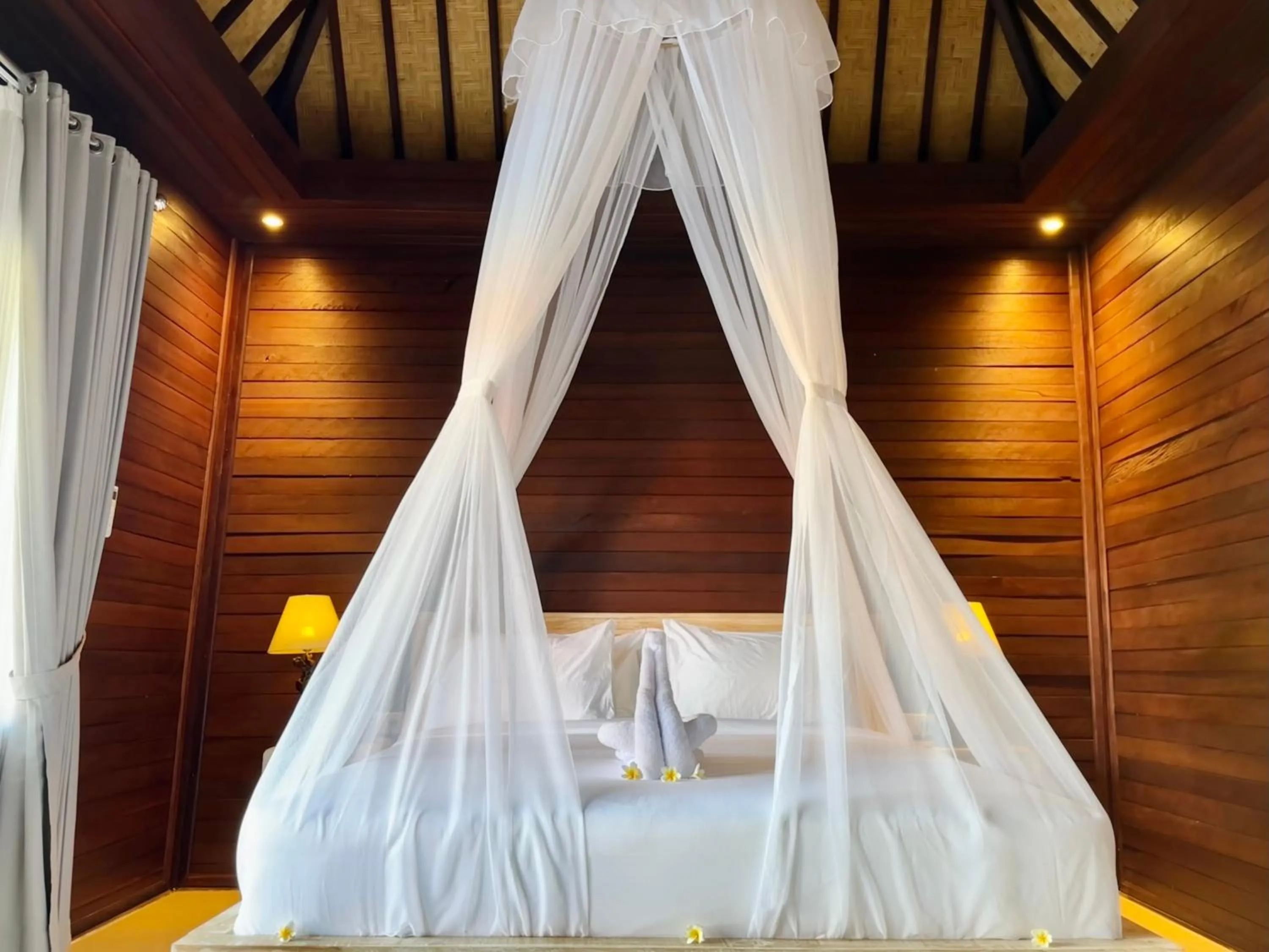 Bedroom, Bed in Villa Vilah