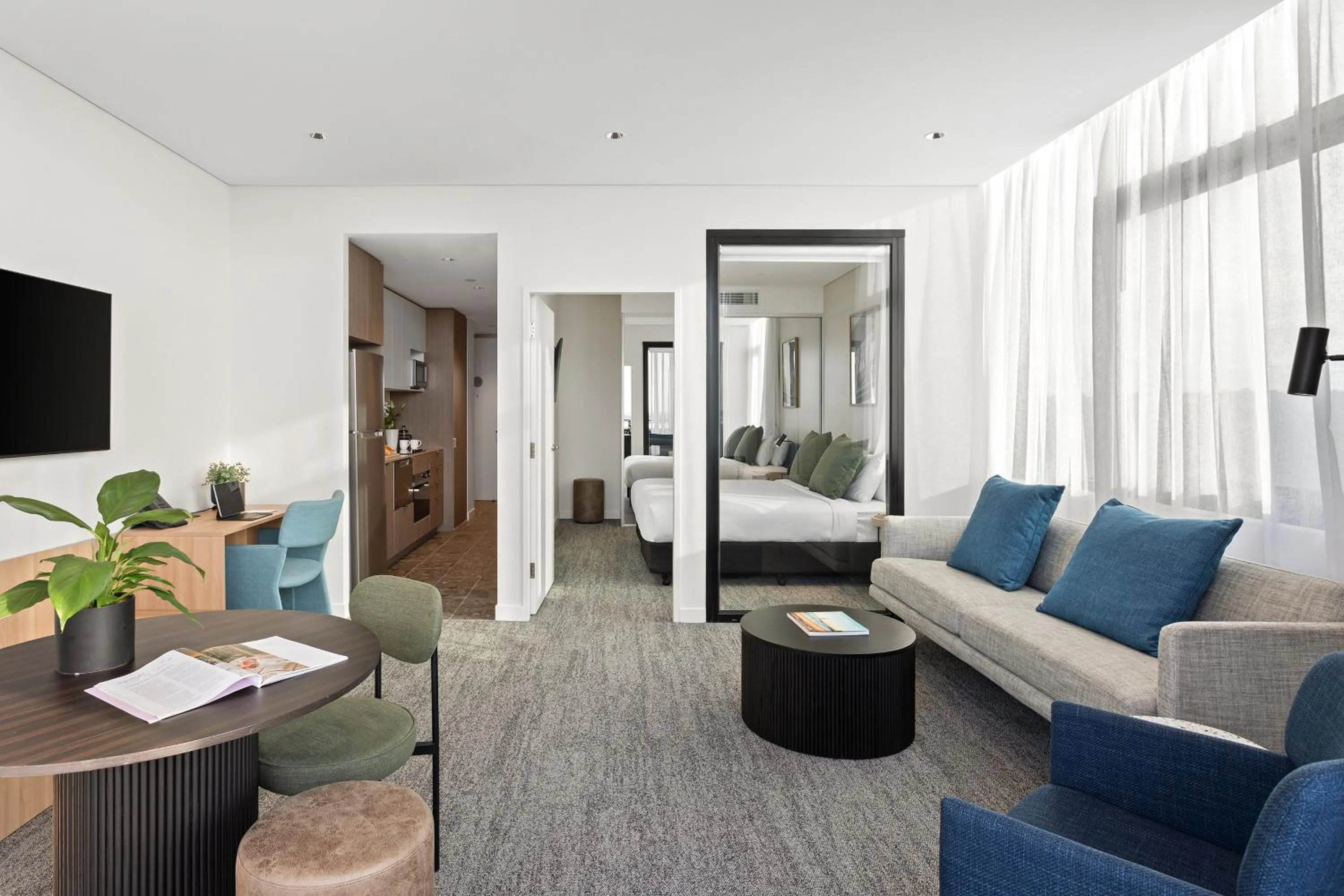 Living room in Quest Woolooware Bay