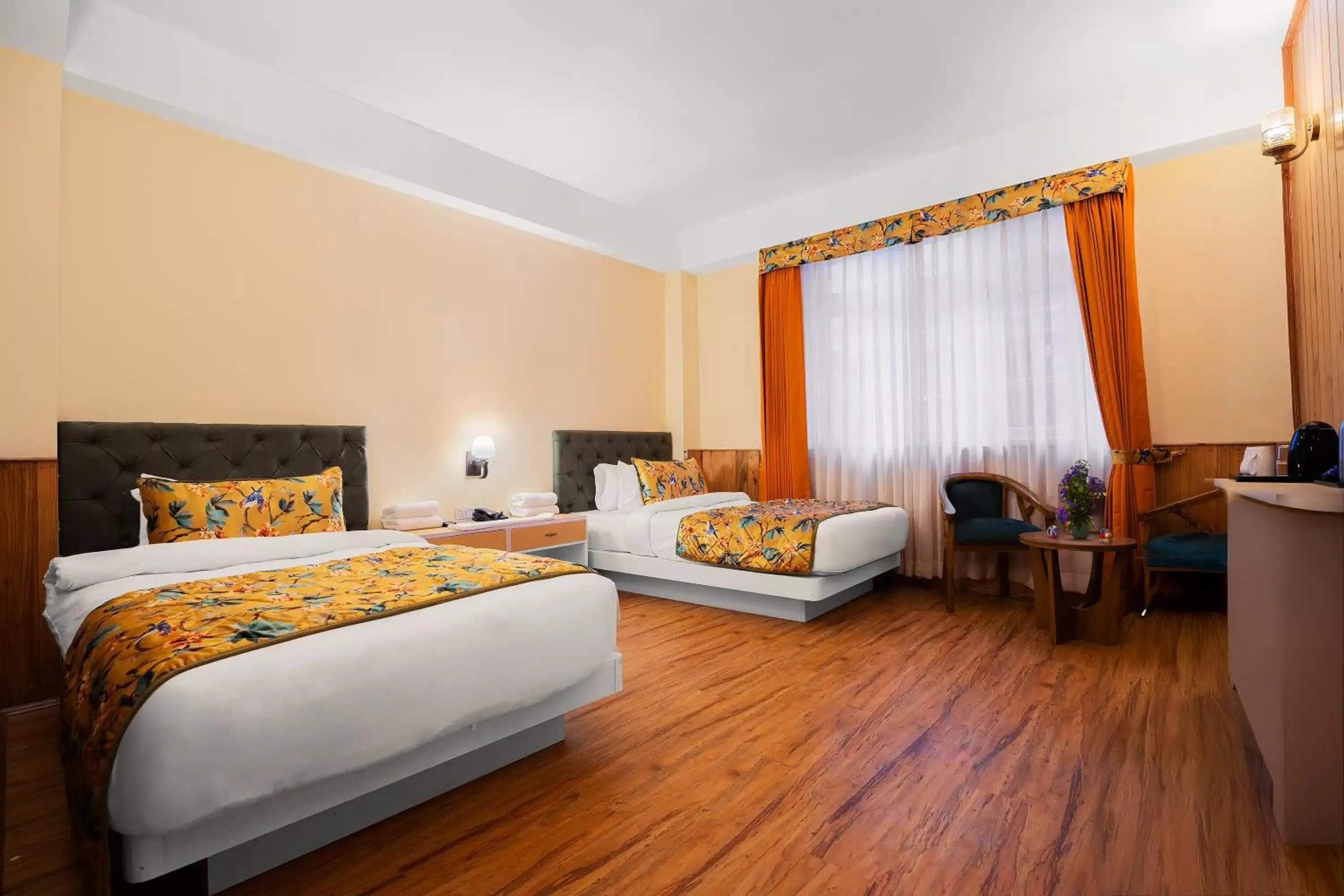 Bed in Summit Gangchen Hotel