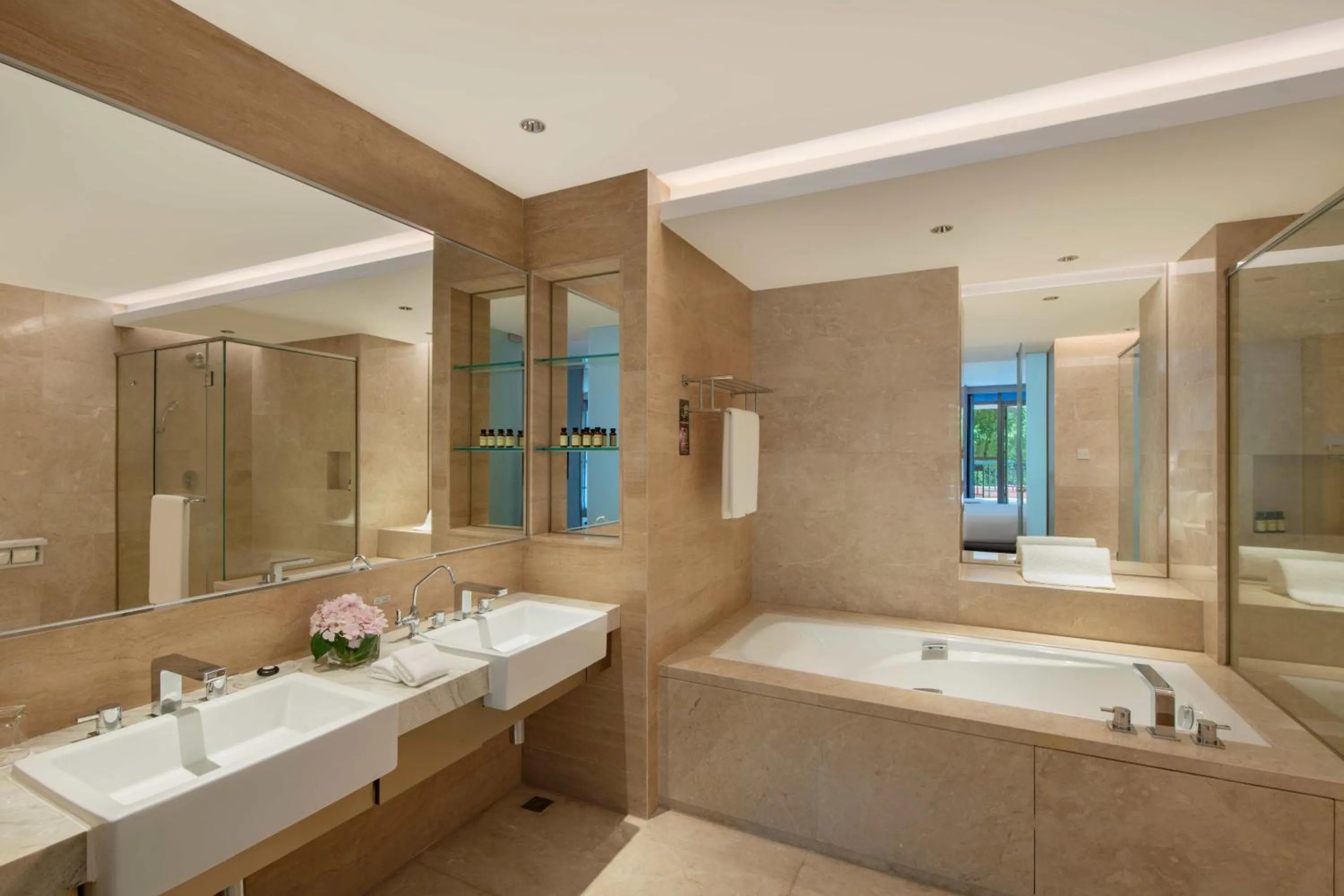 Bathroom in Dongguan Forum Hotel and Apartment - Former Pullman hotel Dongguan Forum
