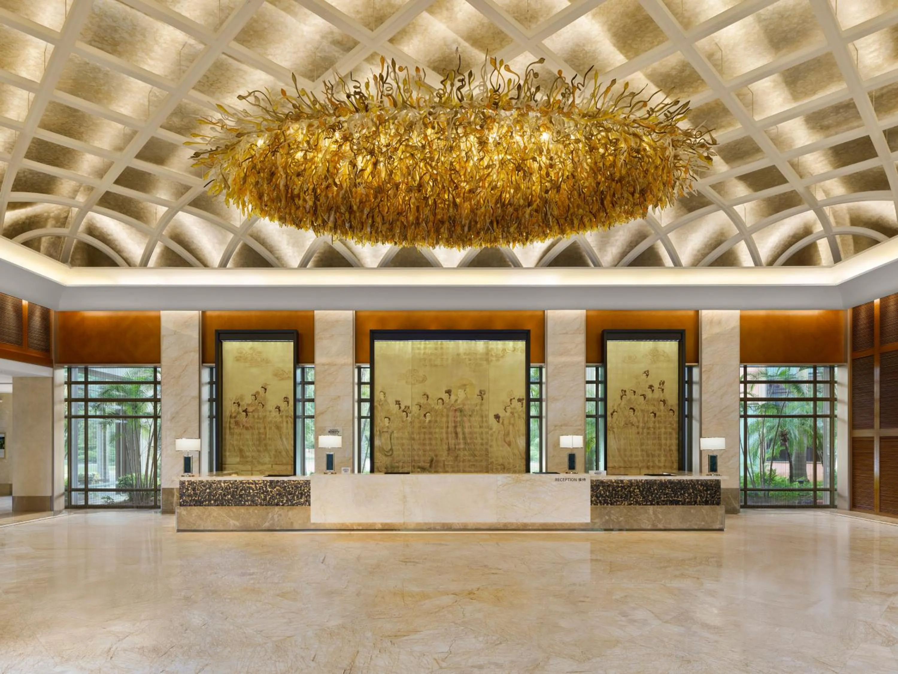 Lobby or reception in Dongguan Marriott Hotel