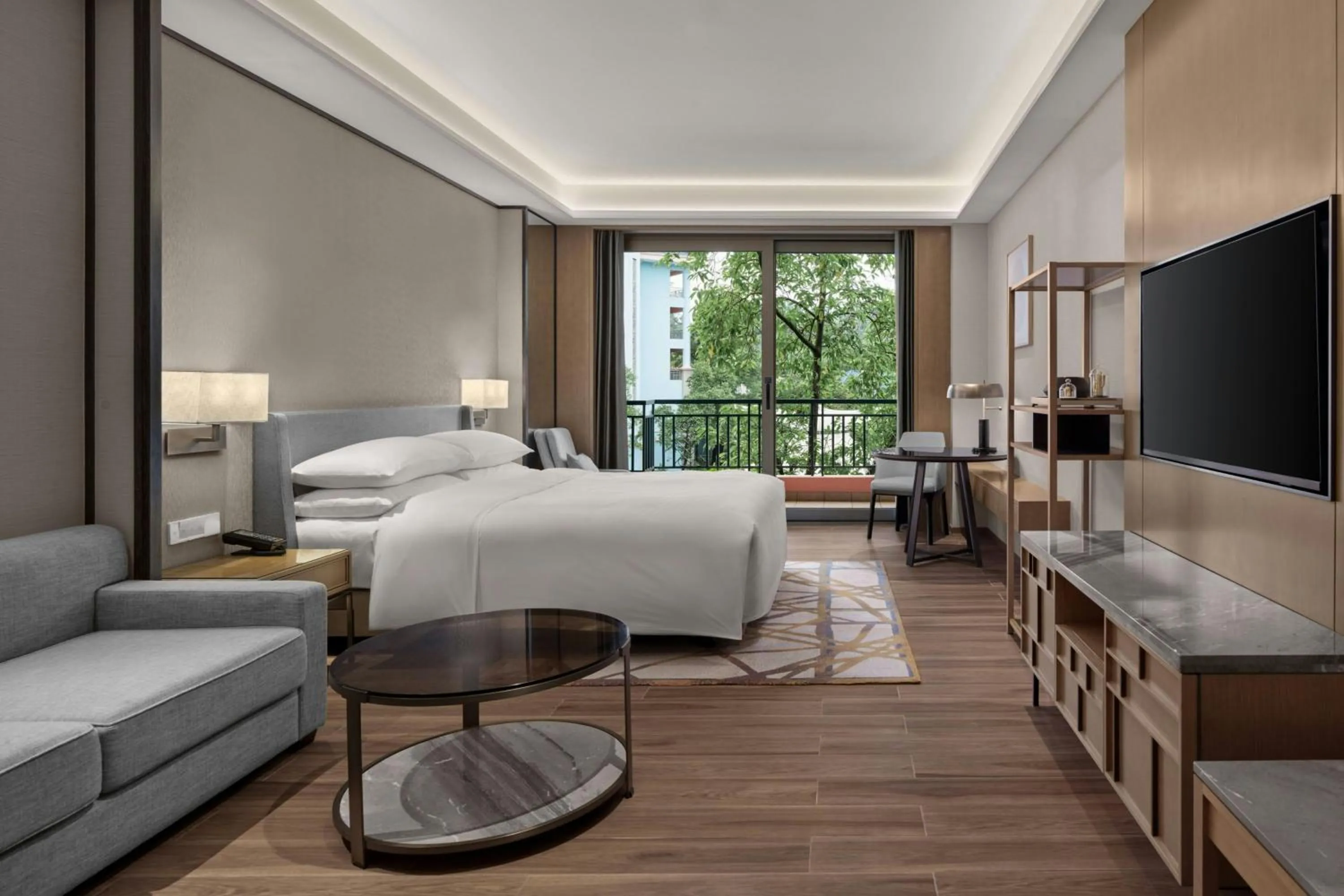 Bedroom, Bed in Dongguan Marriott Hotel