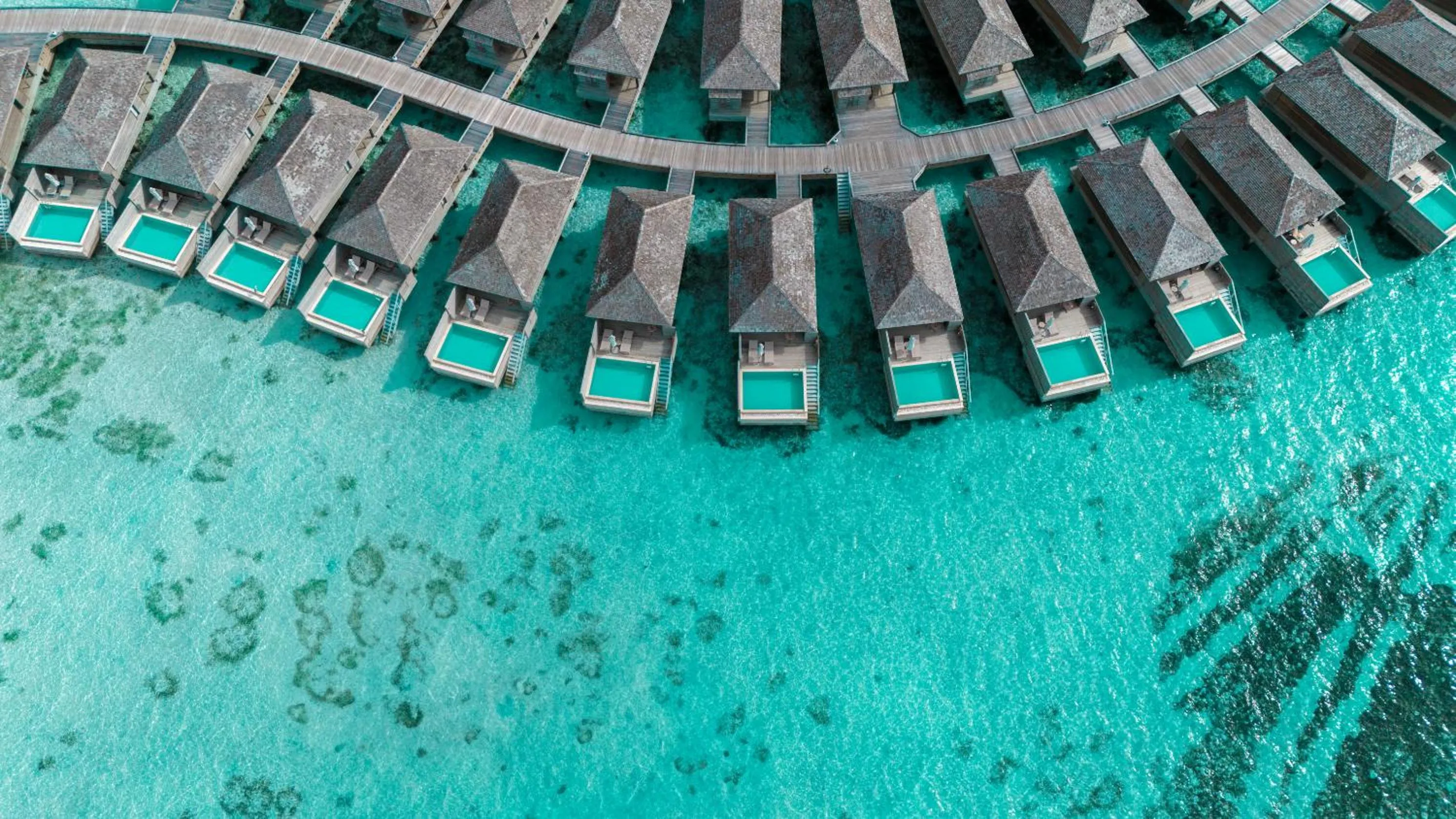 Pool view in Jawakara Islands Maldives