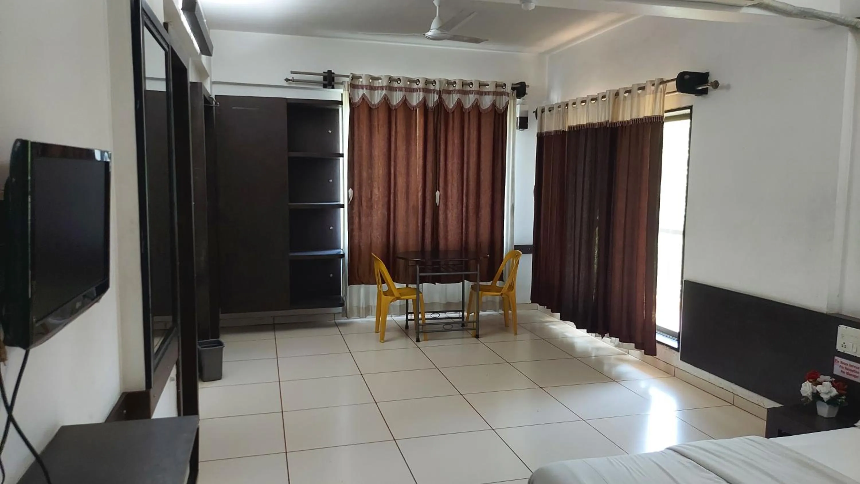 Living room, Bed in CBC Residency, Karjat