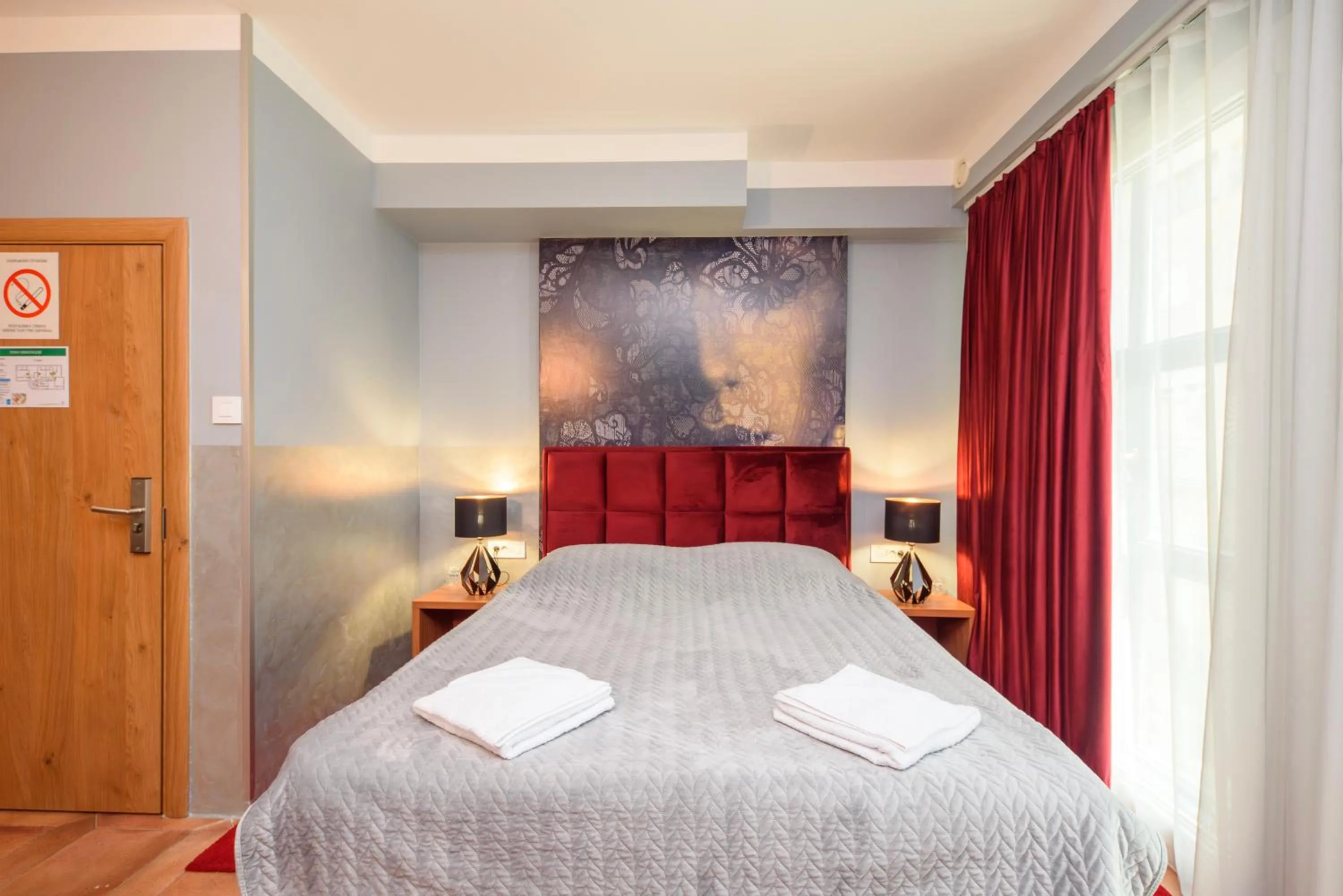 Bed in Garni Hotel Zenit