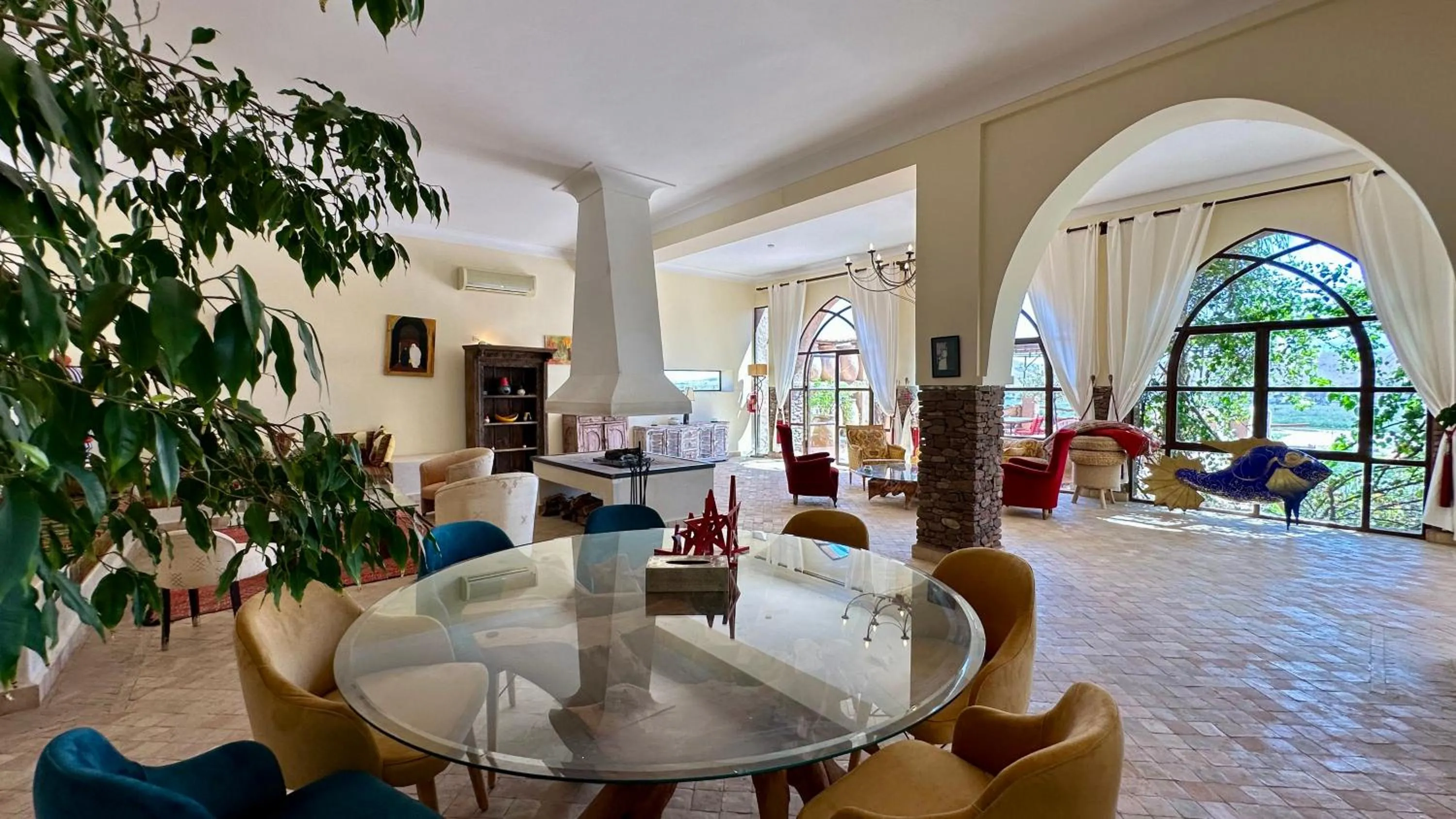 Living room in Quelque part au barrage