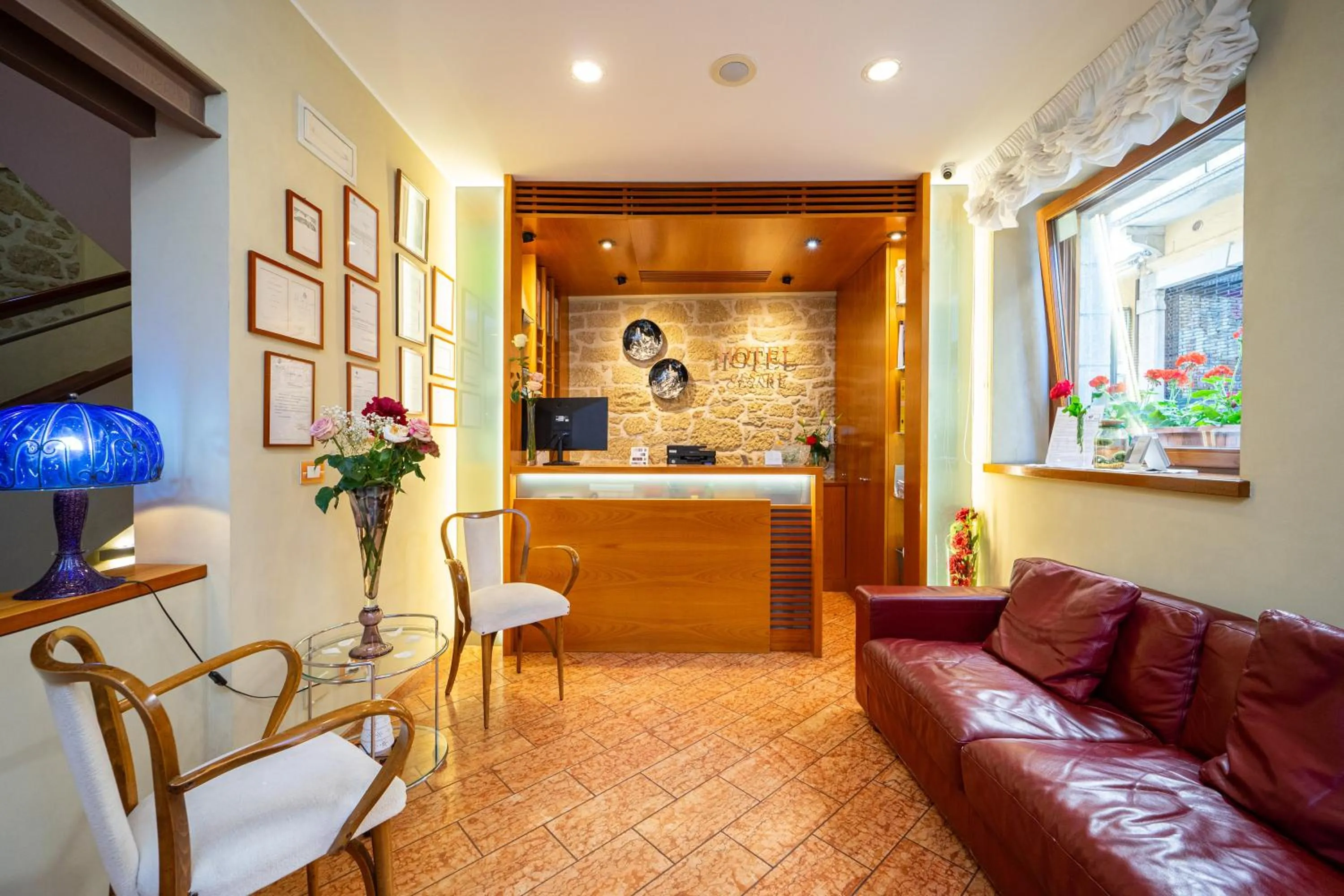 Lobby or reception in Hotel Cesare