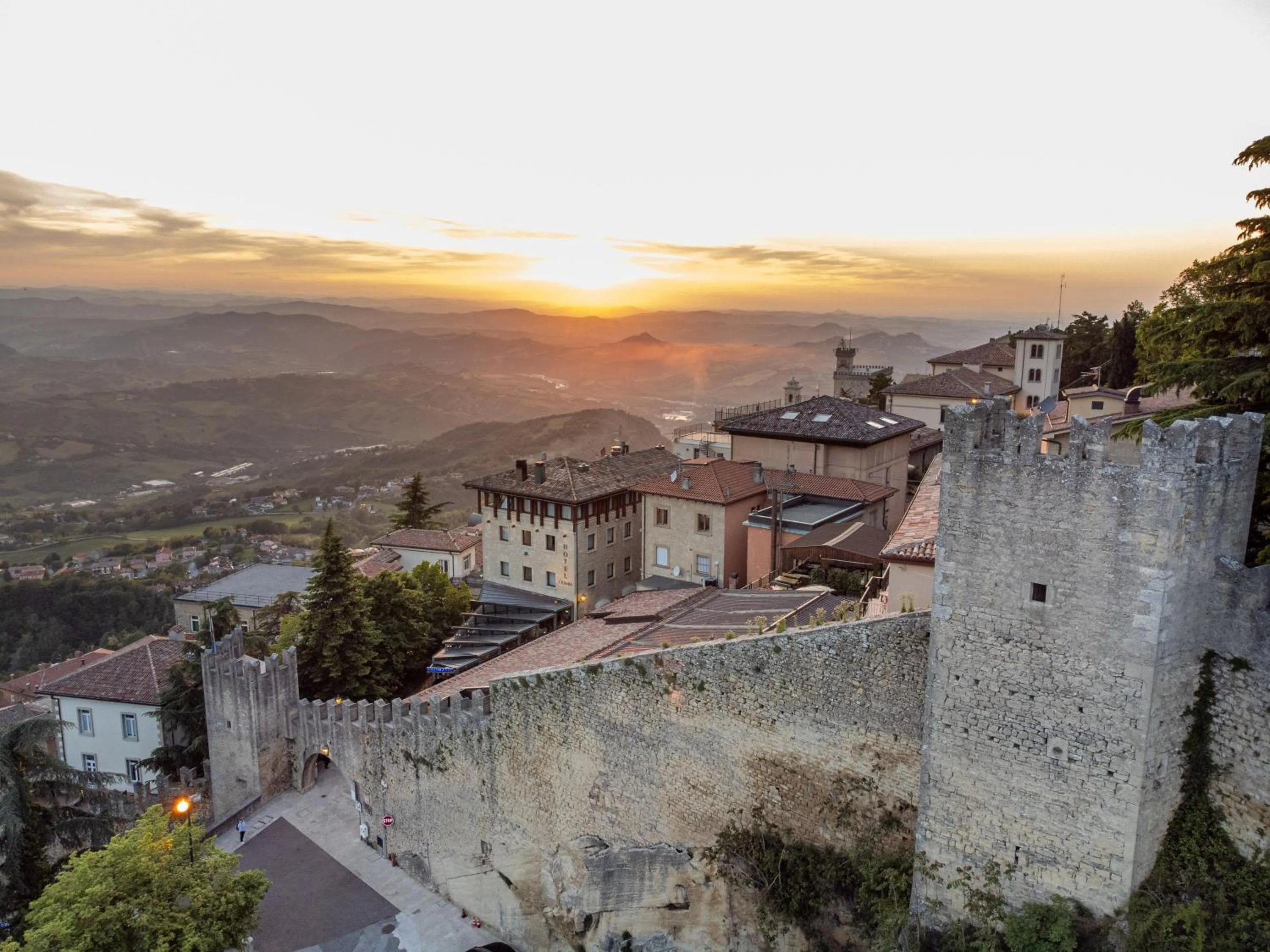 Bird's eye view in Hotel Cesare