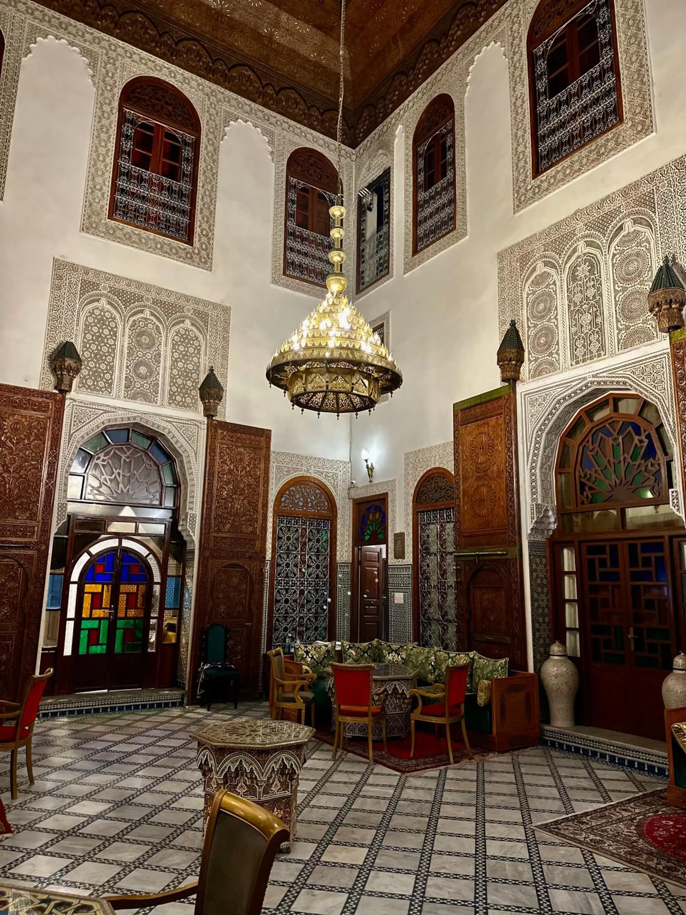Seating area in Riad Damia Suite & Spa