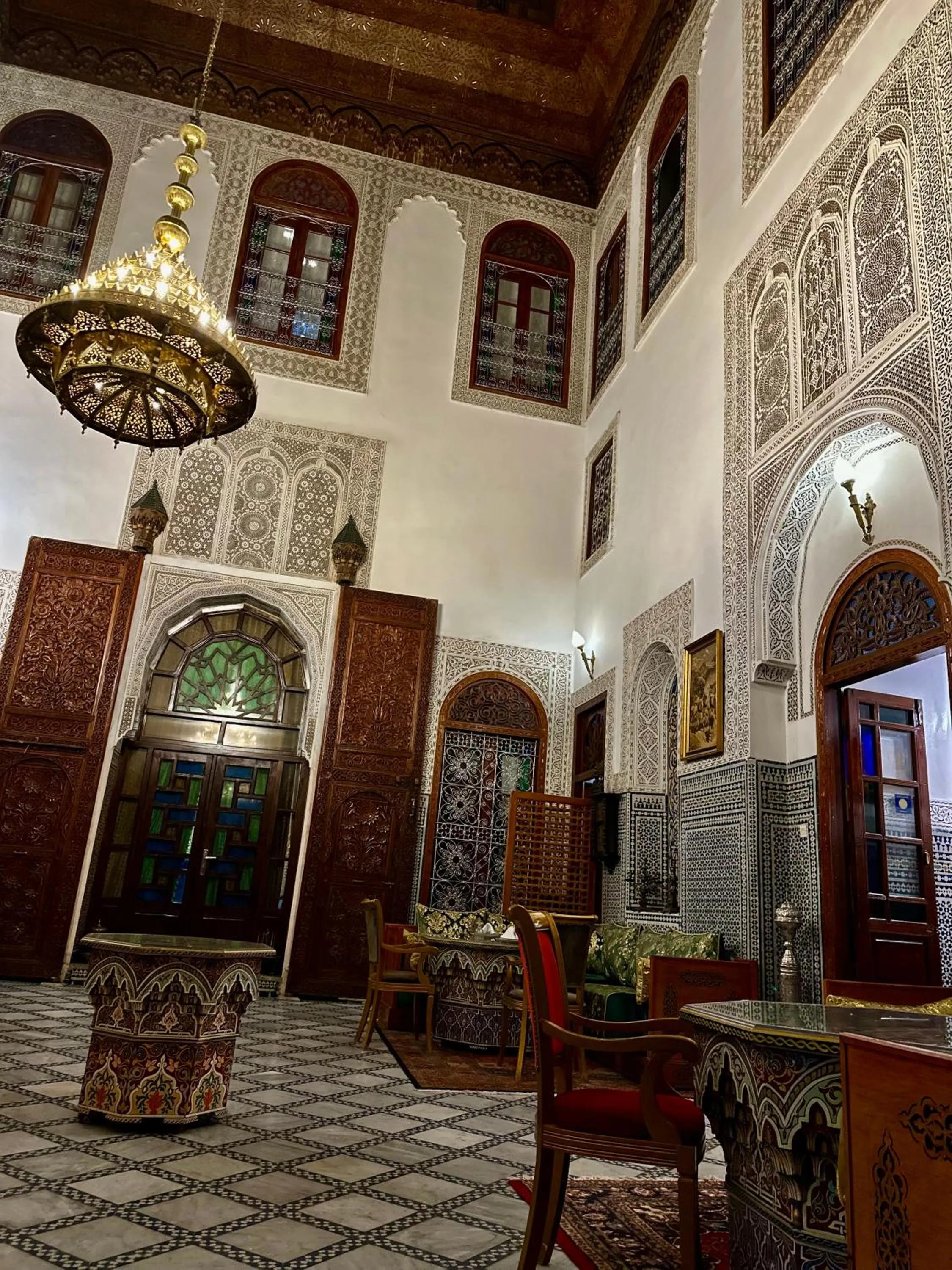 Seating area in Riad Damia Suite & Spa