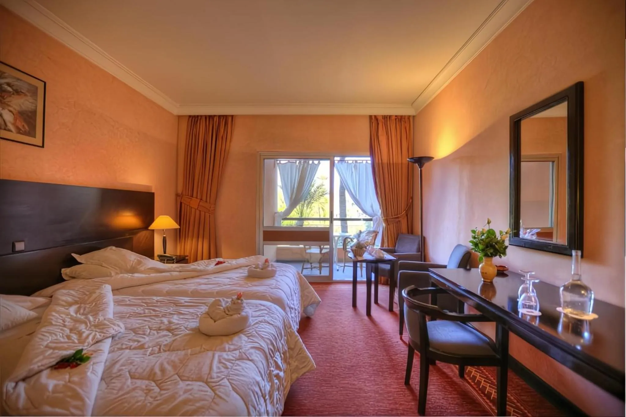 Bed in Hôtel Le Semiramis Marrakech by Bravia Hotels