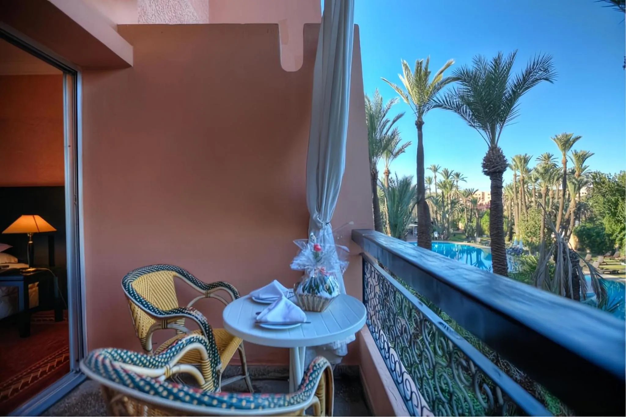 Pool view in Hôtel Le Semiramis Marrakech by Bravia Hotels