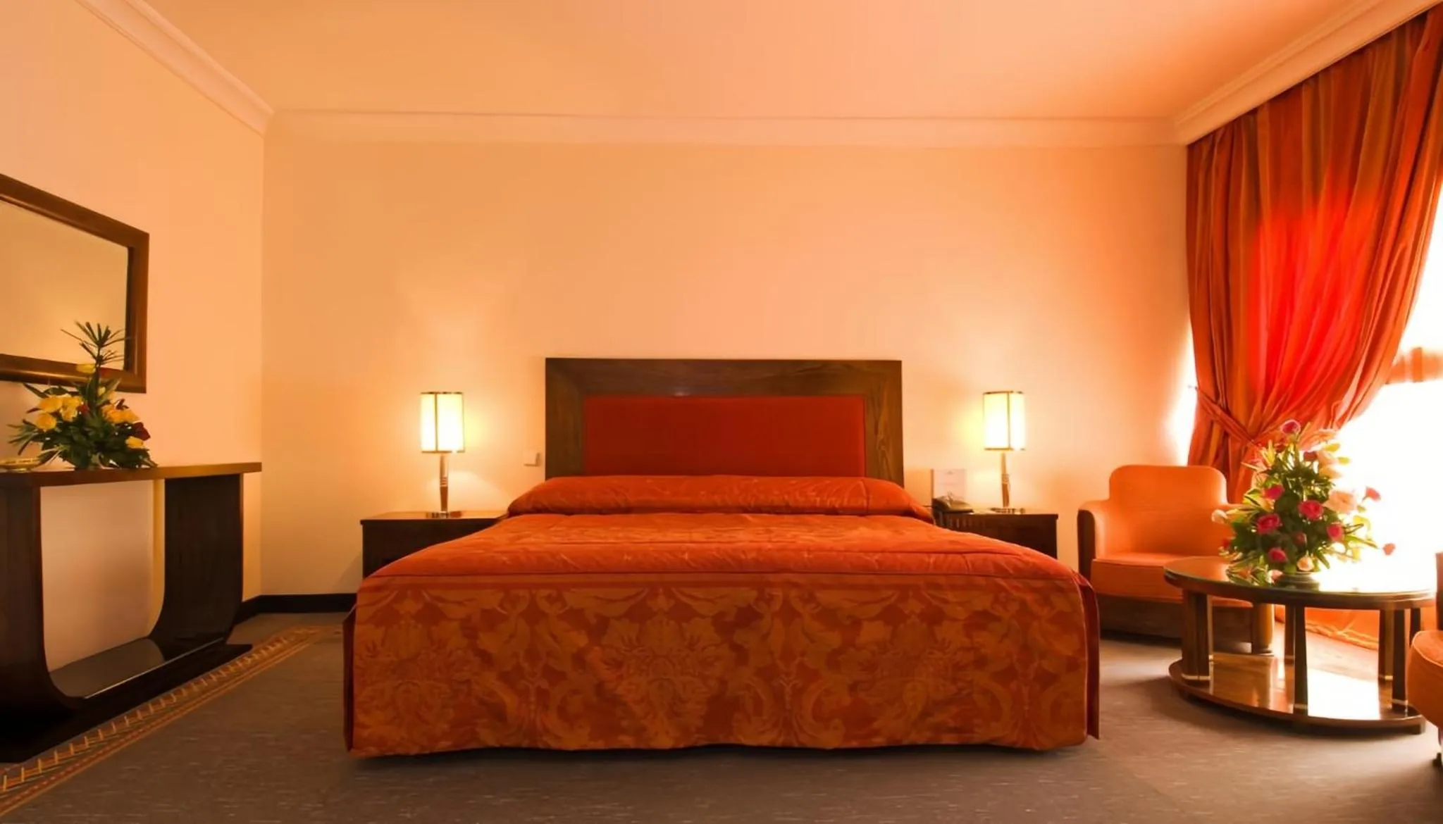 Bed in Hôtel Le Semiramis Marrakech by Bravia Hotels