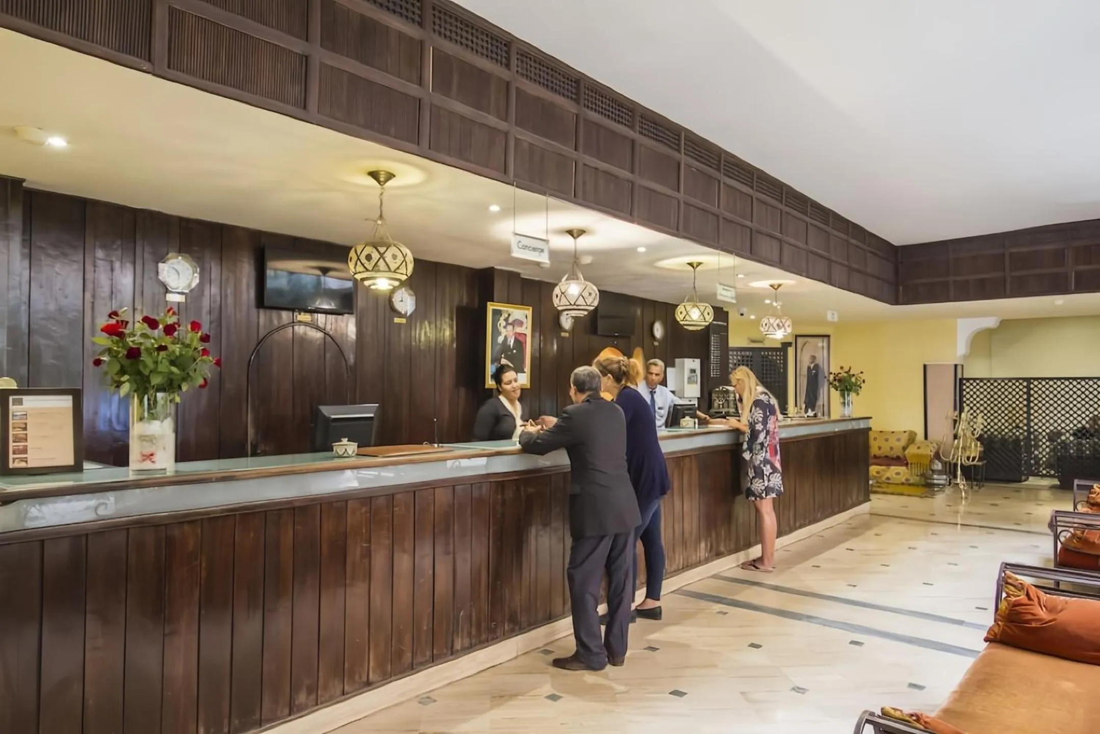 Lobby or reception in Hôtel Le Semiramis Marrakech by Bravia Hotels