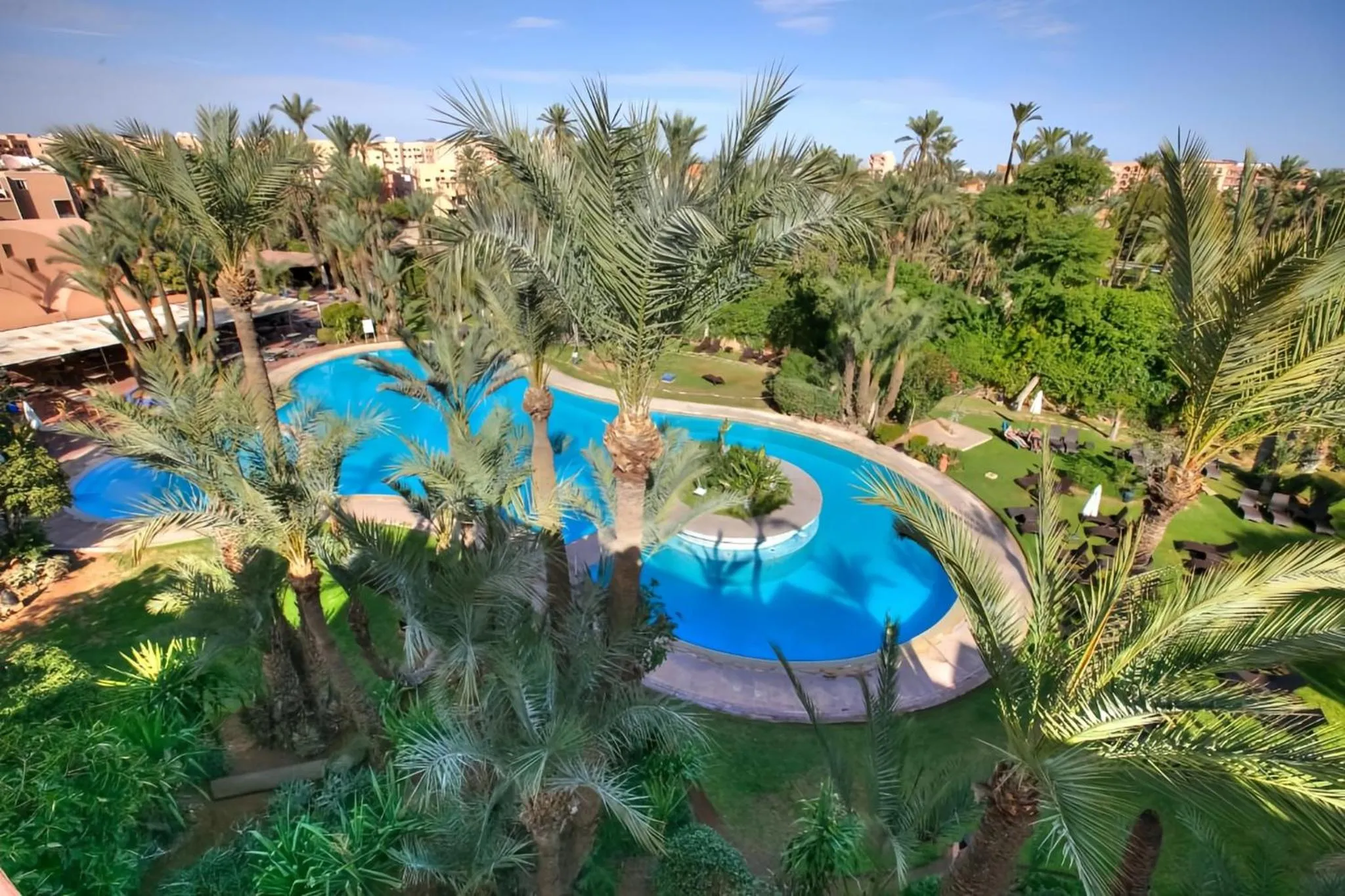 Swimming pool in Hôtel Le Semiramis Marrakech by Bravia Hotels