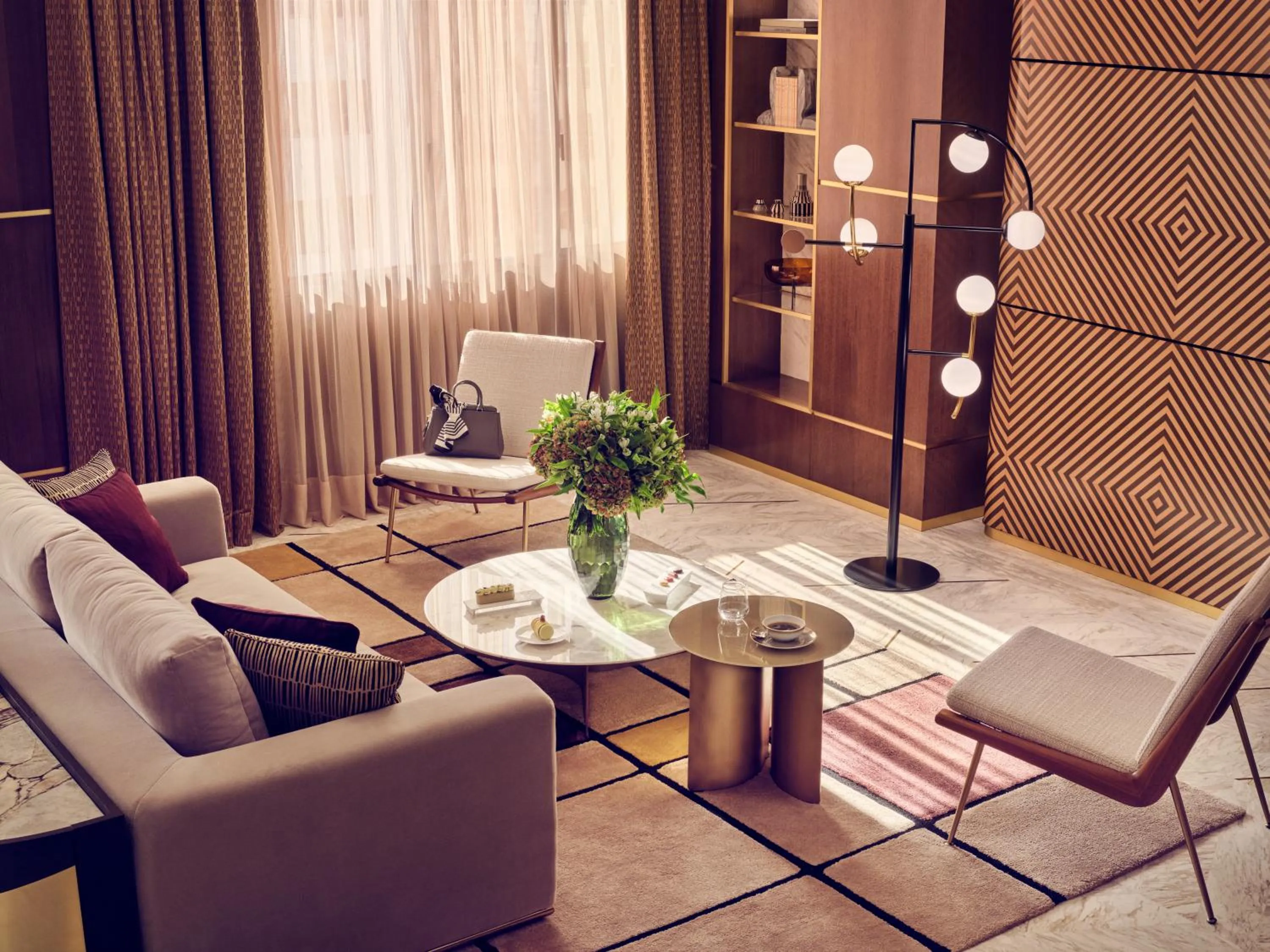 Seating area in Royal Mansour Casablanca