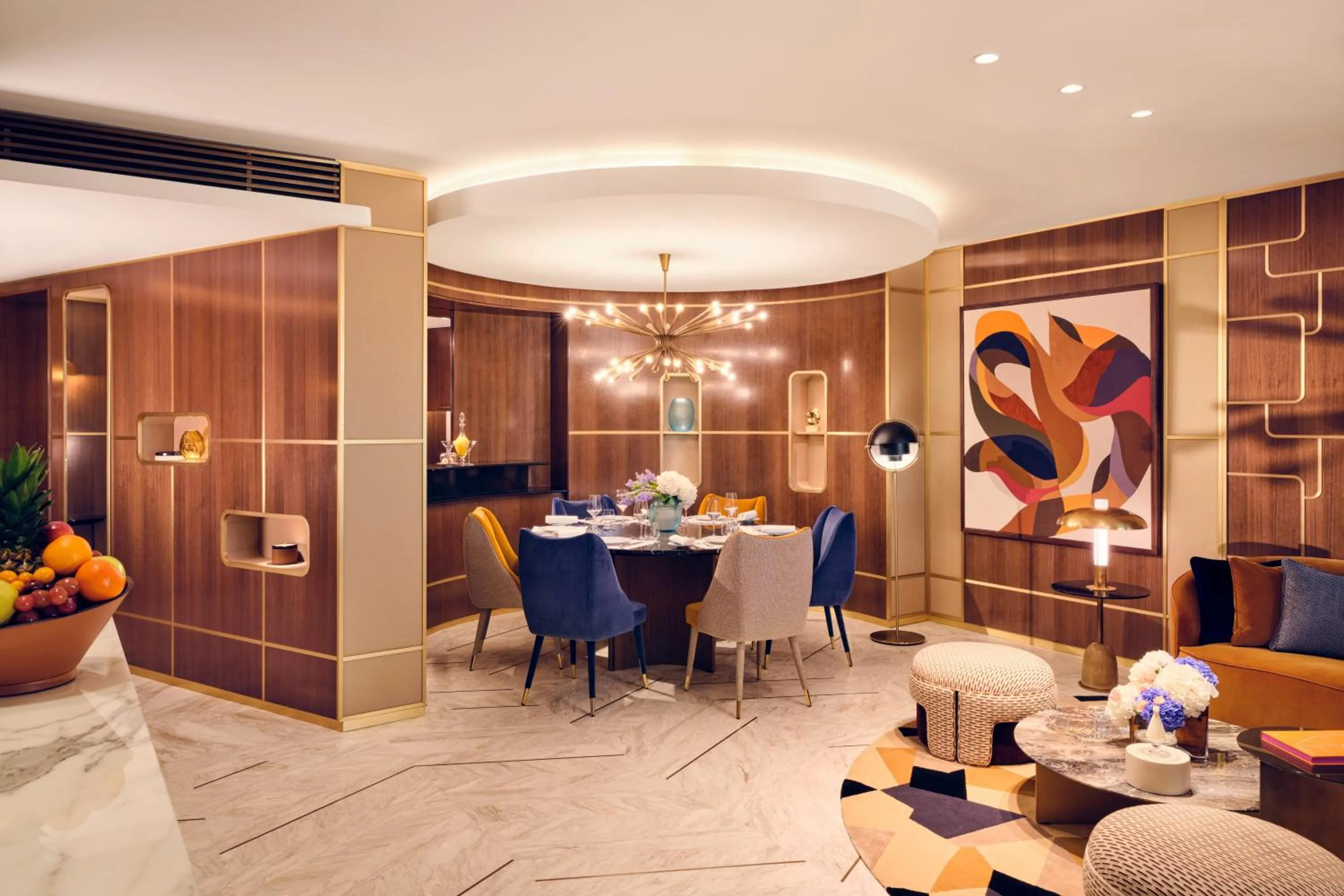 Seating area in Royal Mansour Casablanca