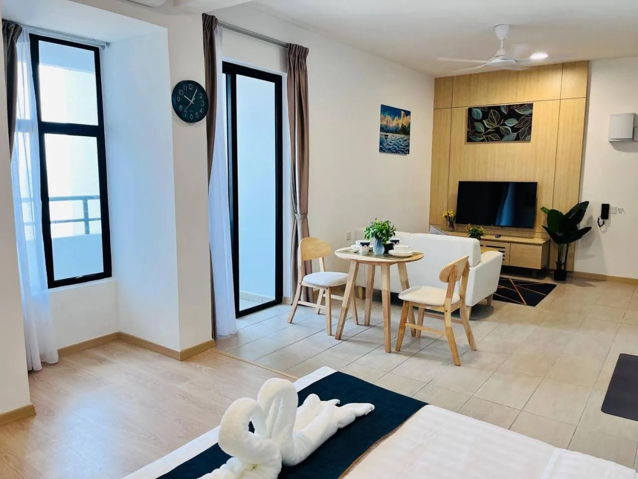 Seating area in Mutiara Melaka Beach Paradise by Glex