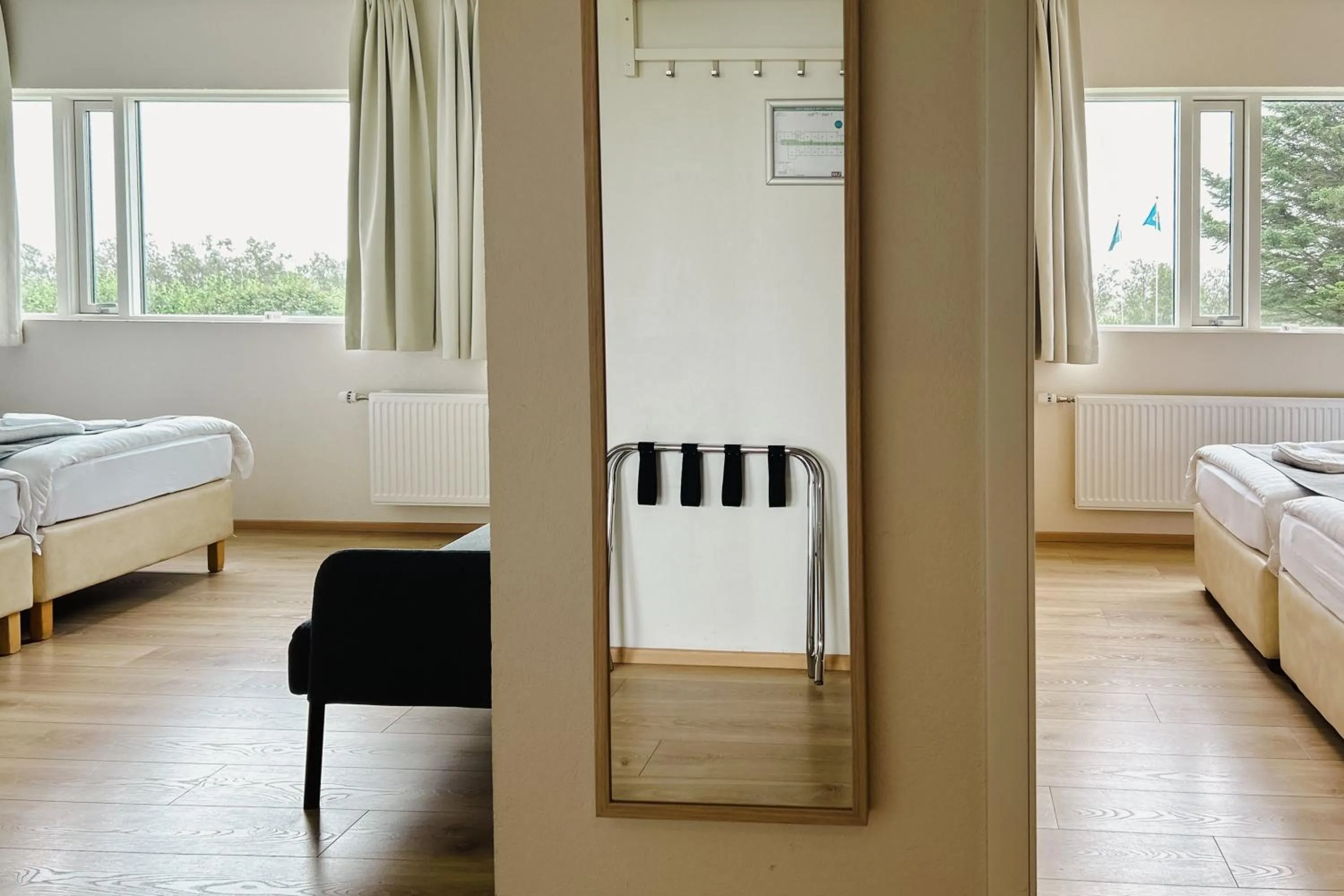 Bedroom, Bed in Hotel Jökull