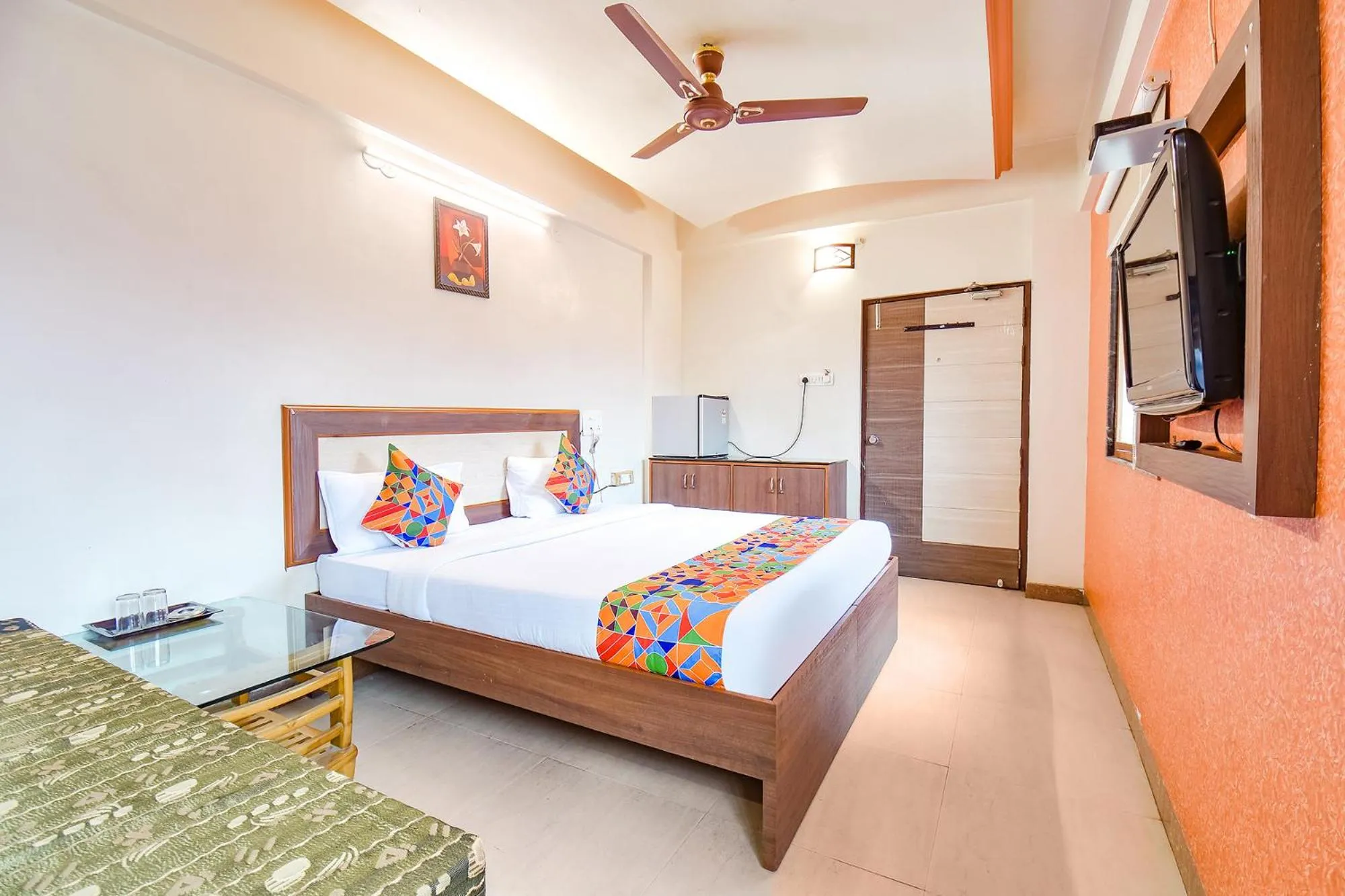 Bed in FabHotel Shreeyash Residency - Nr Spine City Mall