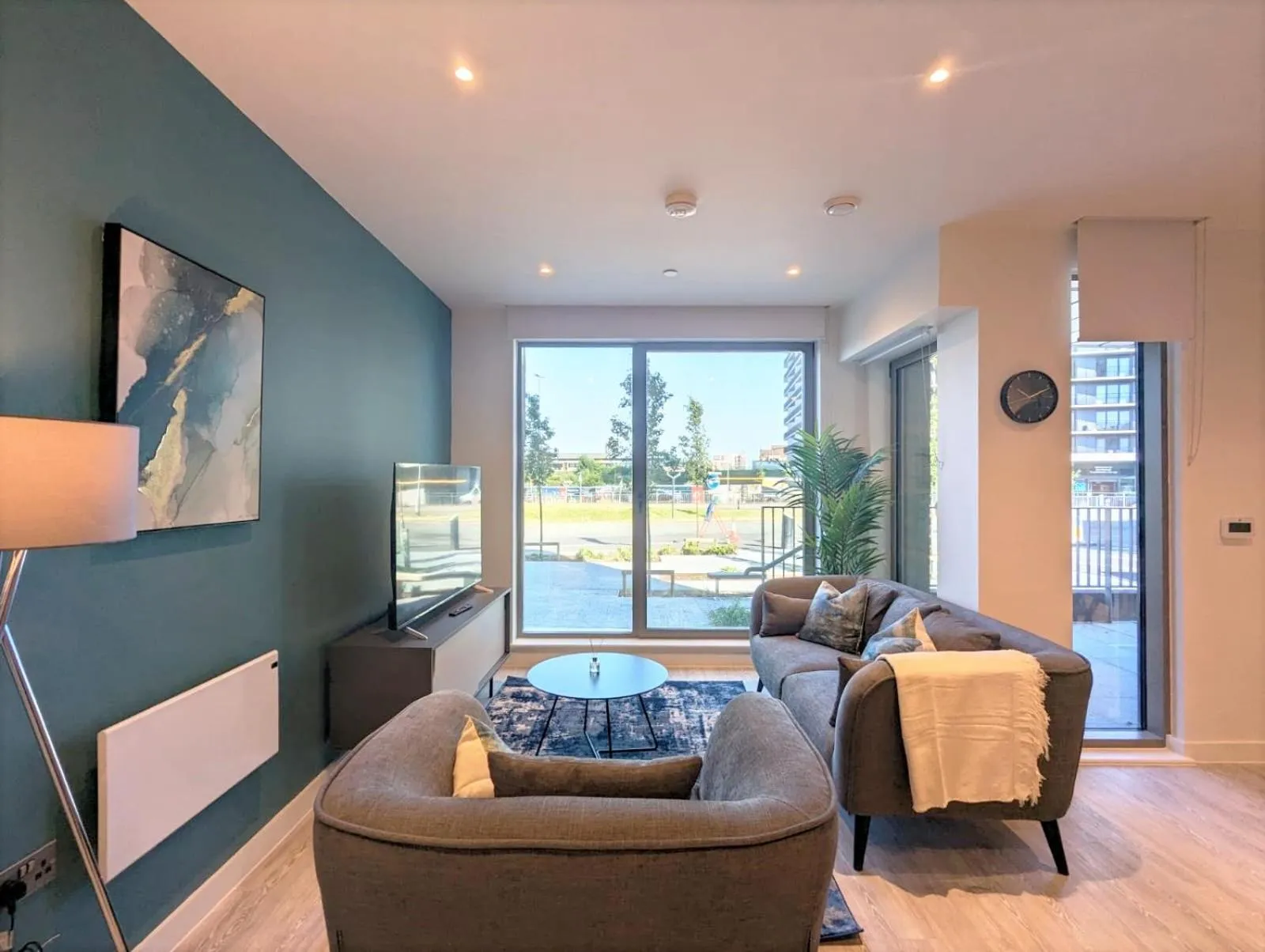Living room in Charles Hope Manchester Townhouses