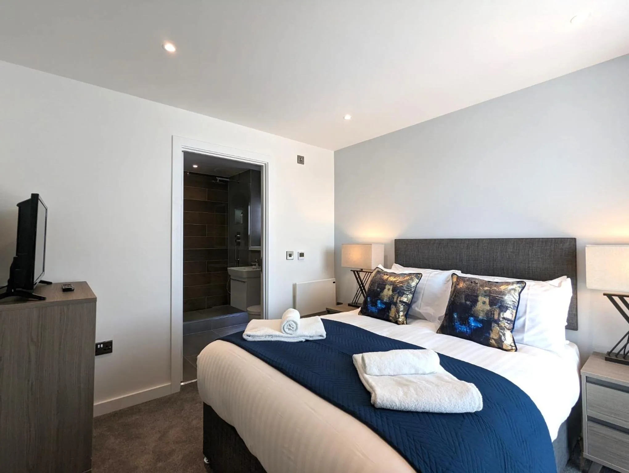 Bedroom in Charles Hope Manchester Townhouses