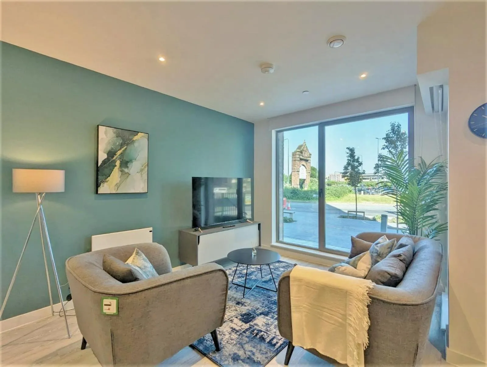 Living room in Charles Hope Manchester Townhouses