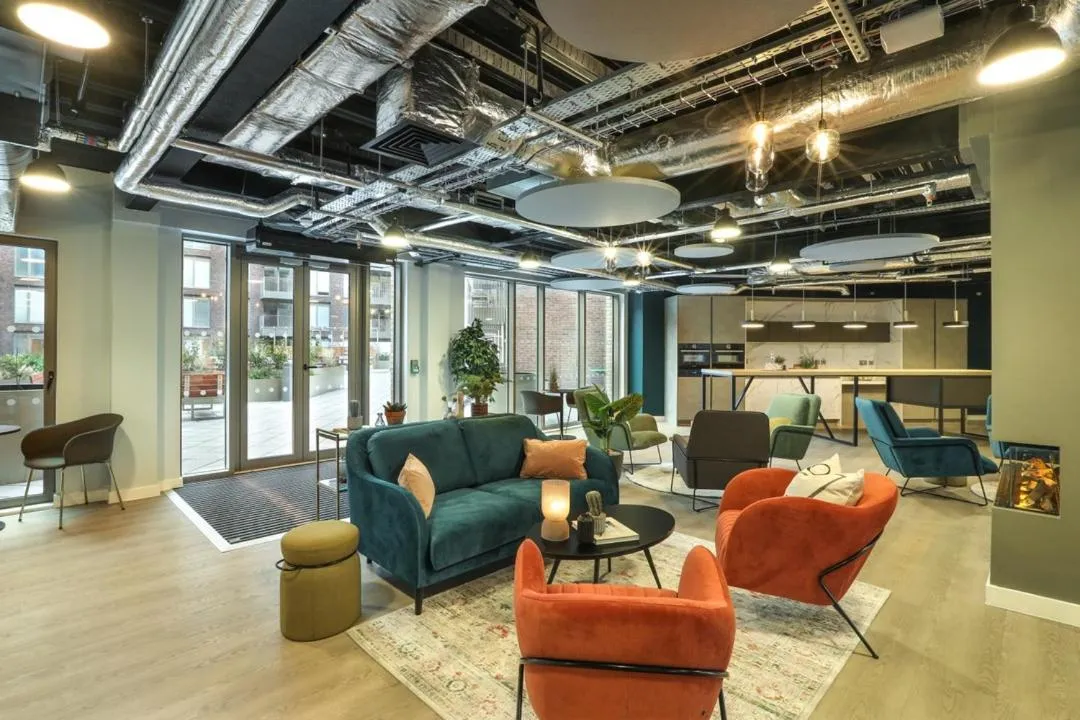 Inner courtyard view in Charles Hope Manchester Townhouses