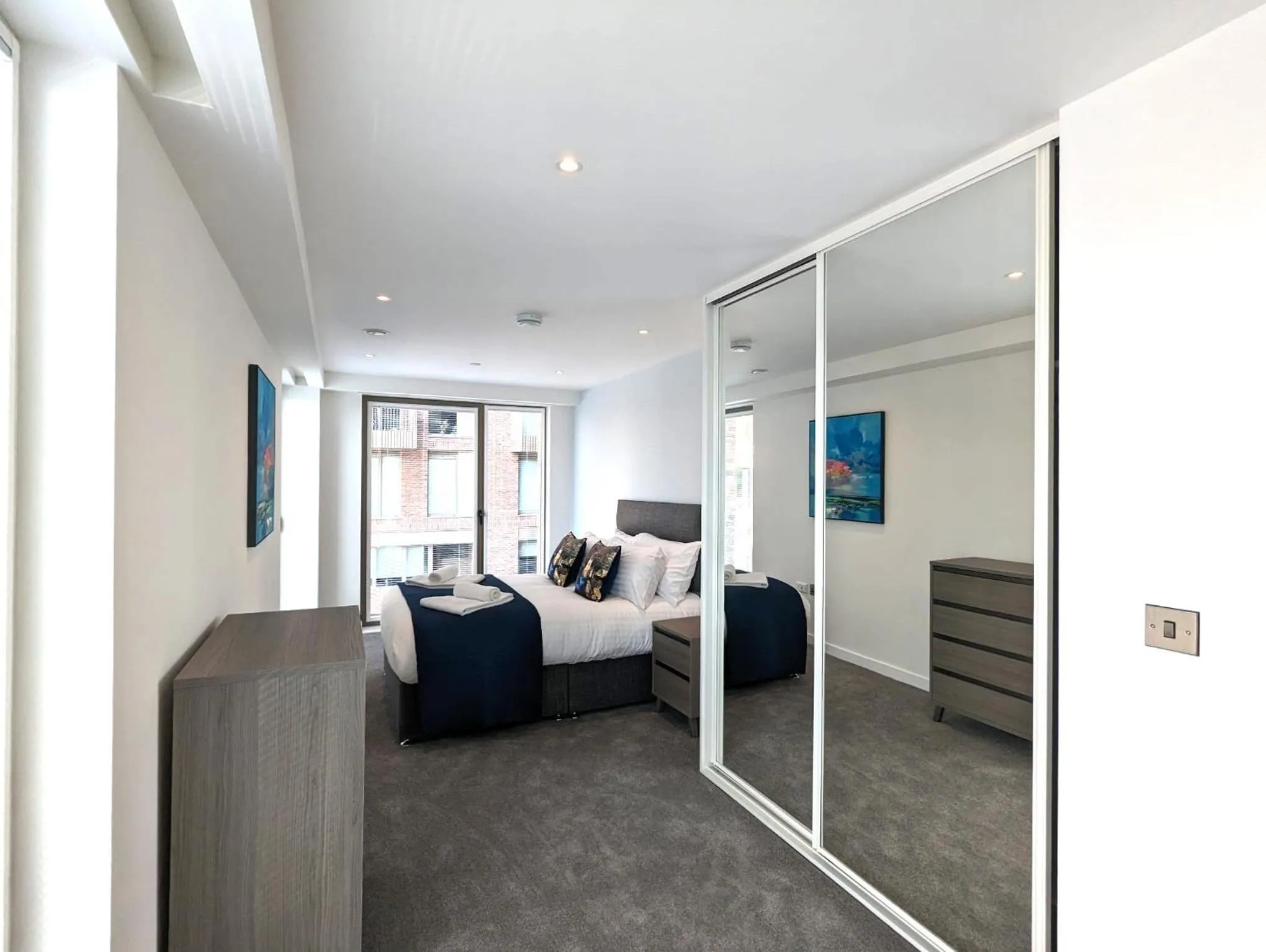 Bedroom in Charles Hope Manchester Townhouses