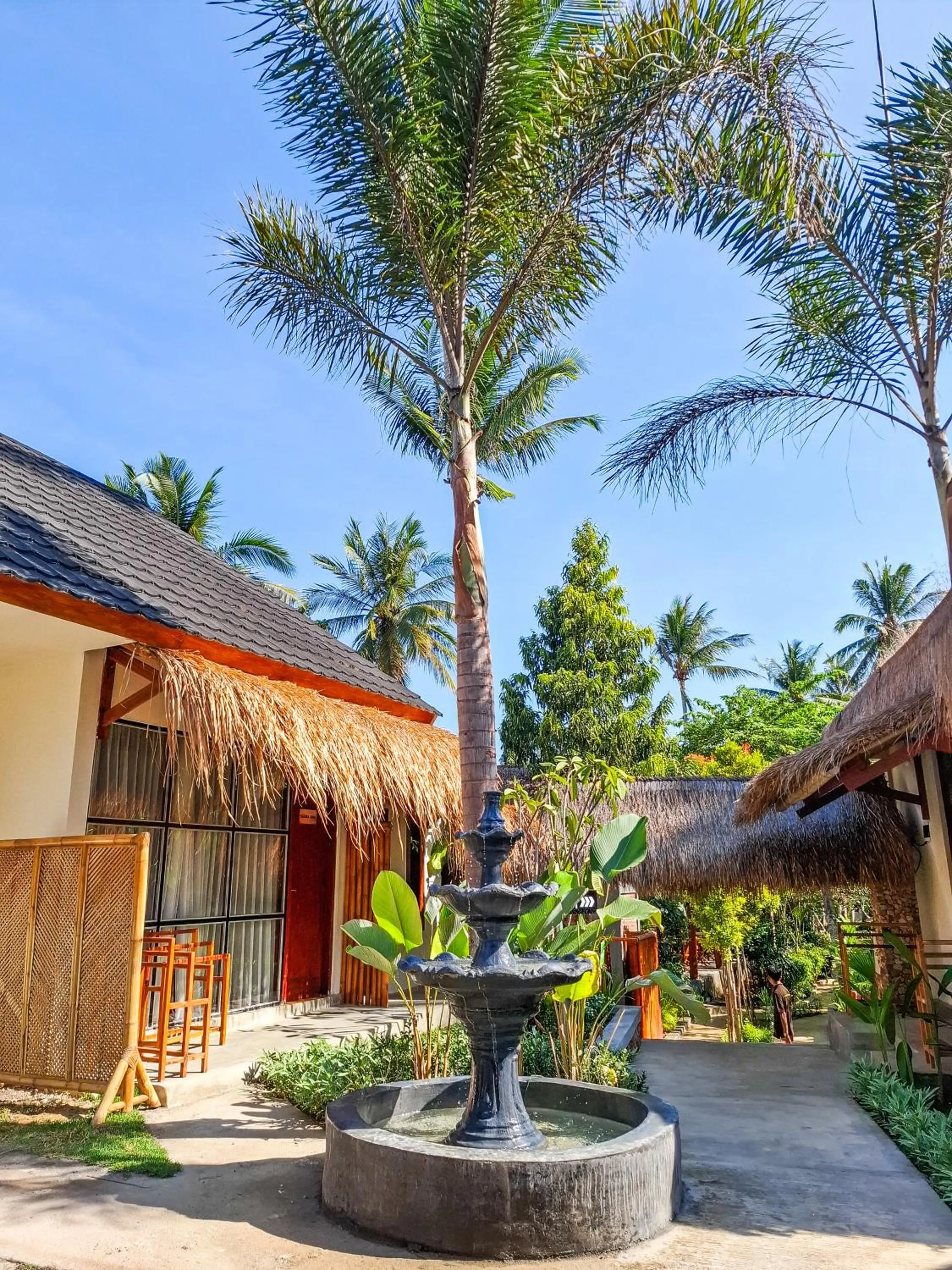 Garden view in RaCottage Mandalika