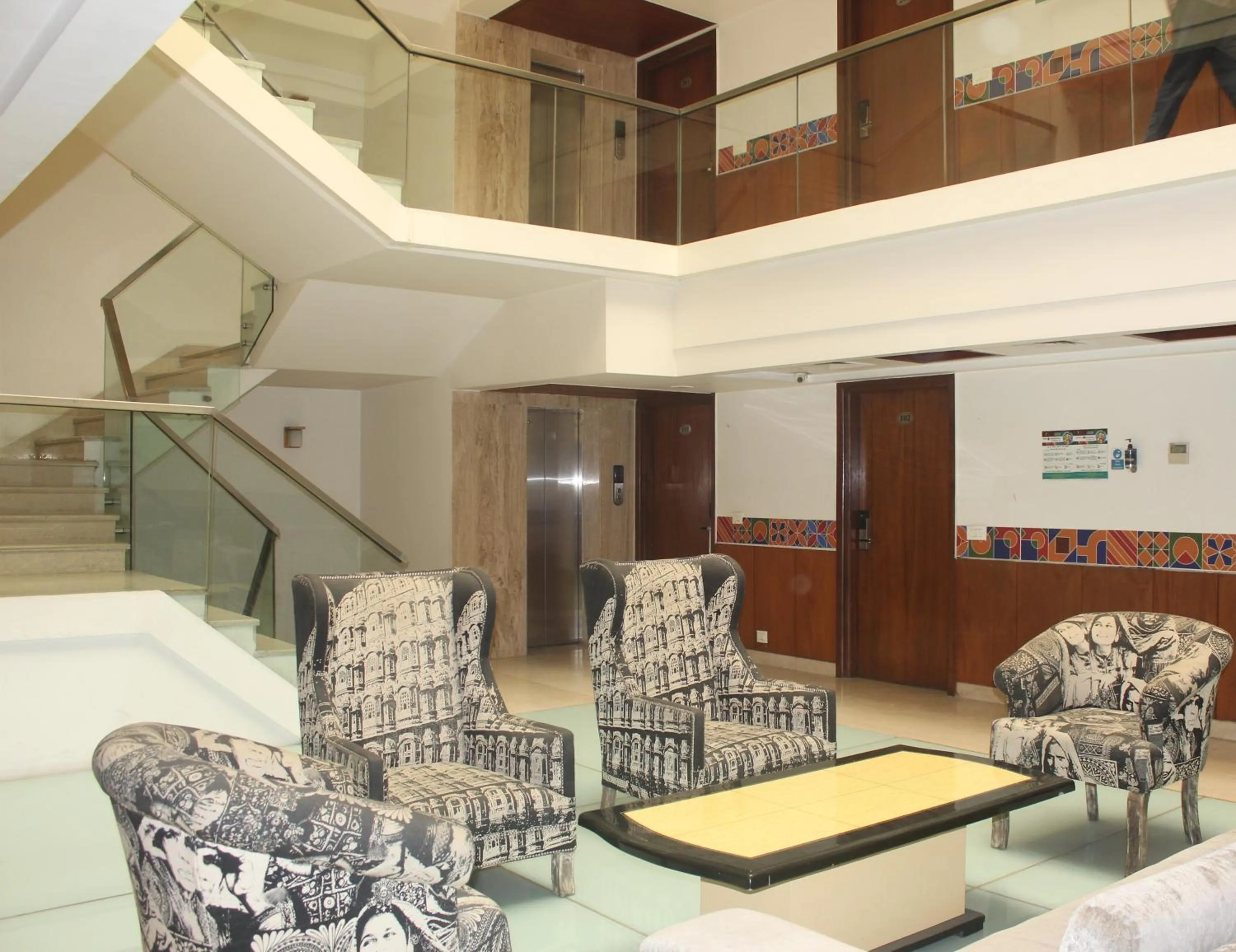 Seating area in THE J K Hotel C R Park