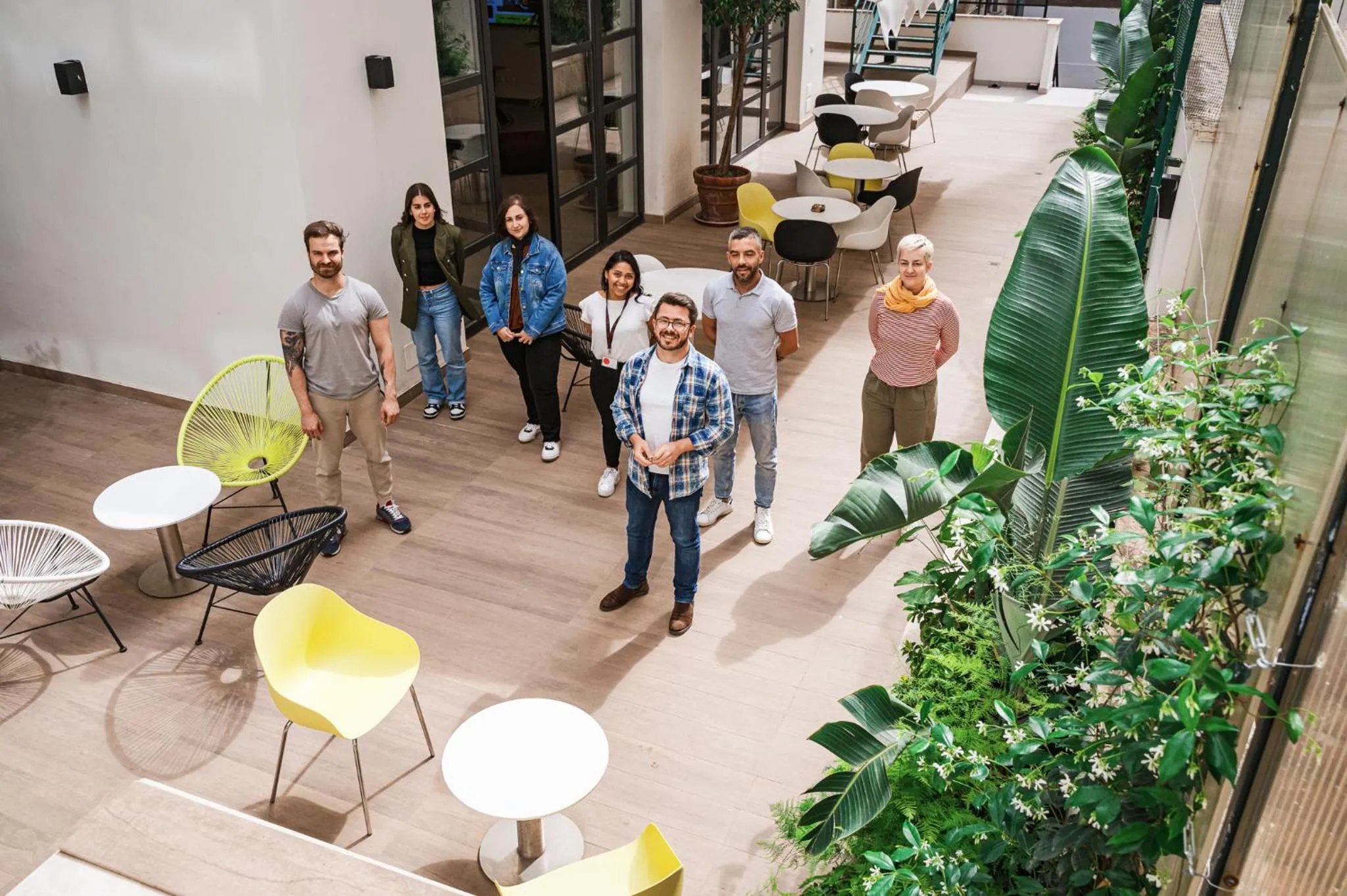 Inner courtyard view in Dotcampus Roma City Center